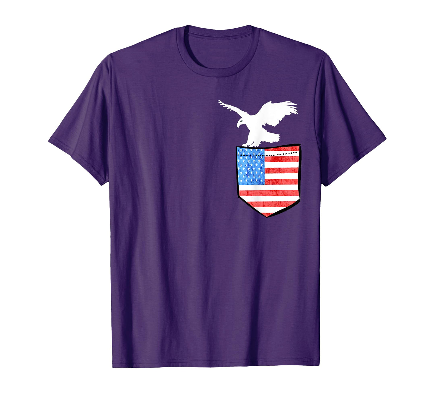 4th July USA Pocket Eagle Birds T-Shirts Gifts T-Shirt