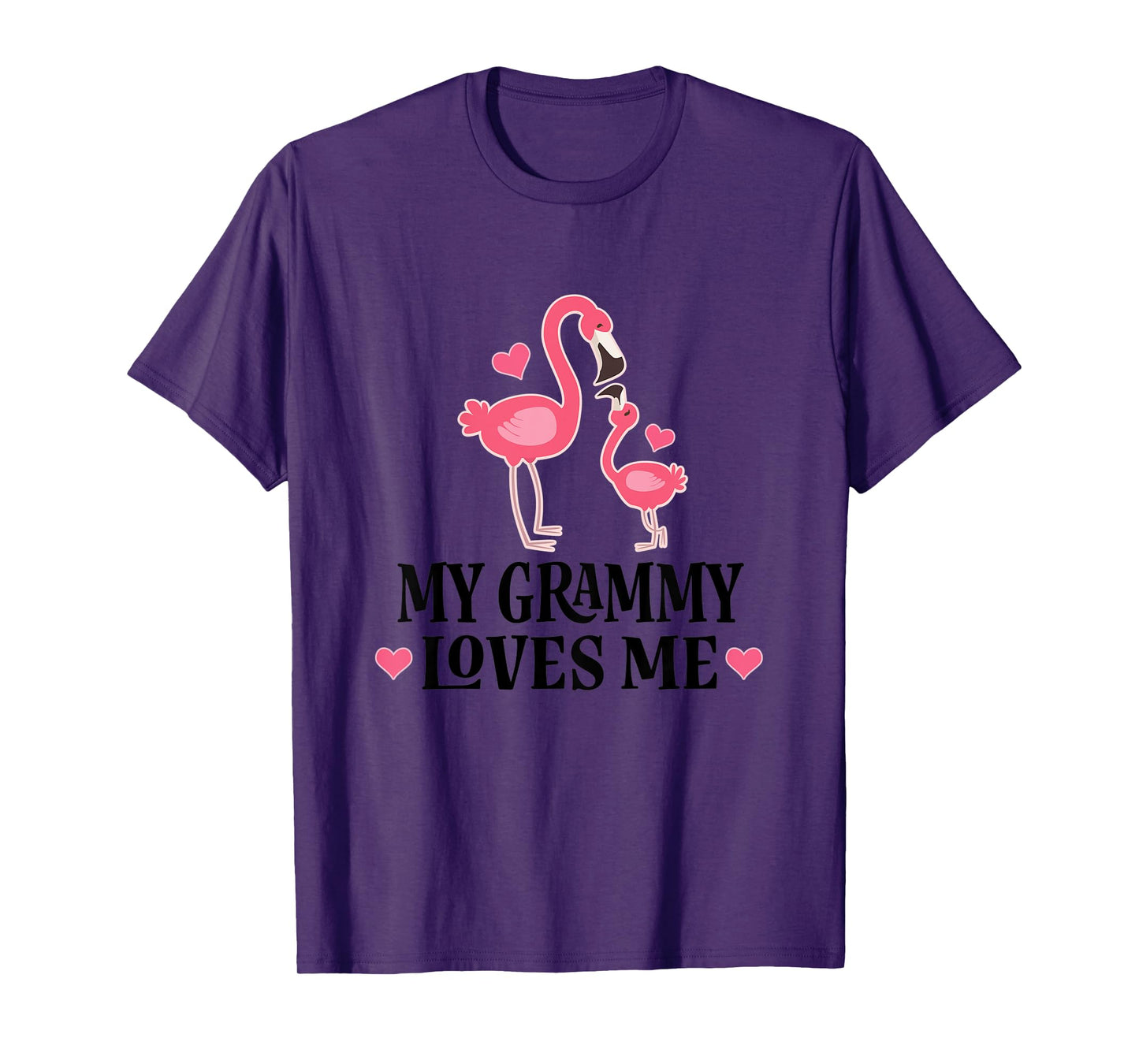 Kids Grammy Loves Me Cute Flamingo Gift for Grandchild T-Shirt