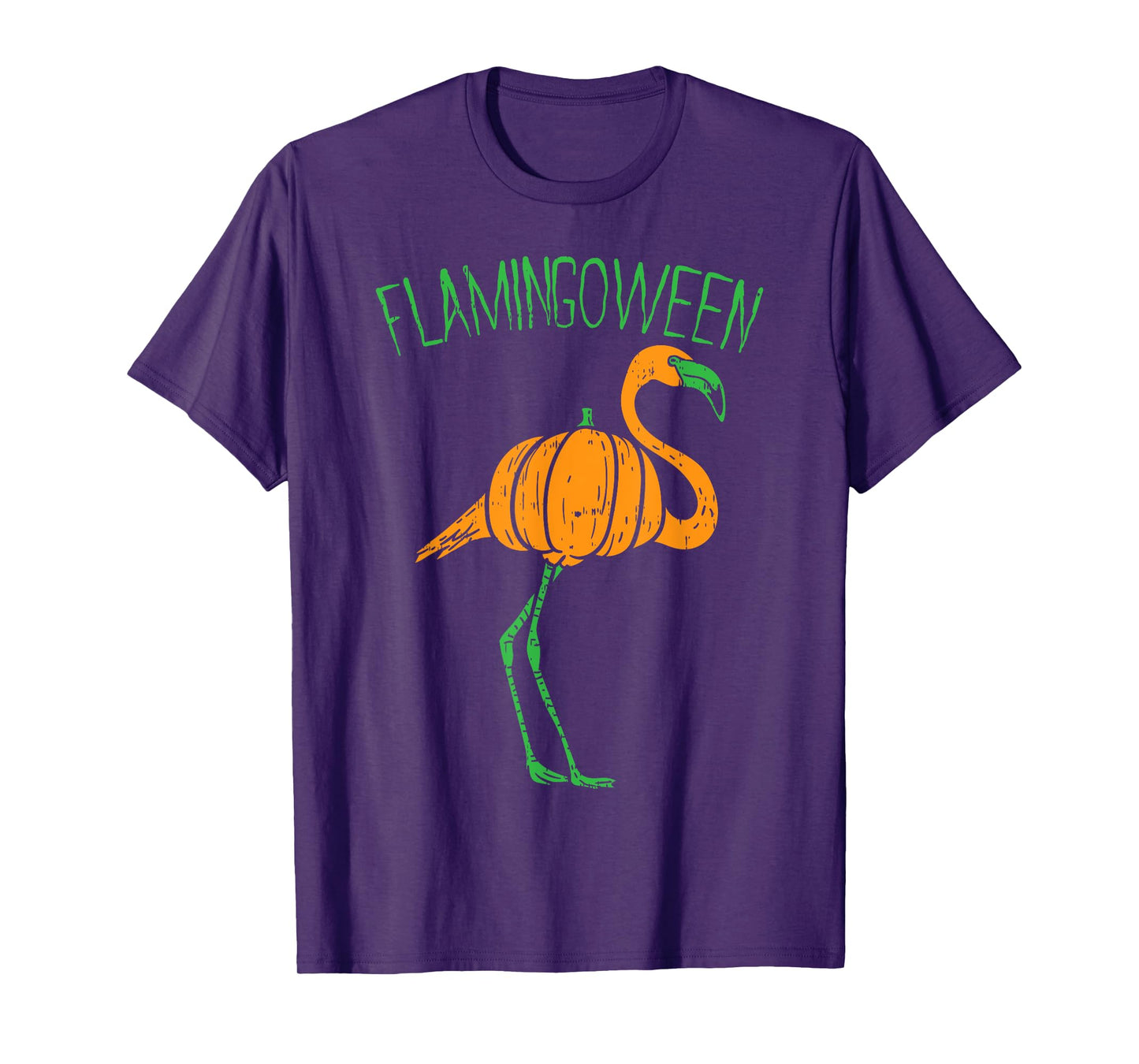 Flamingoween Flamingo Pumpkin Halloween Costume Bird Lover T-Shirt