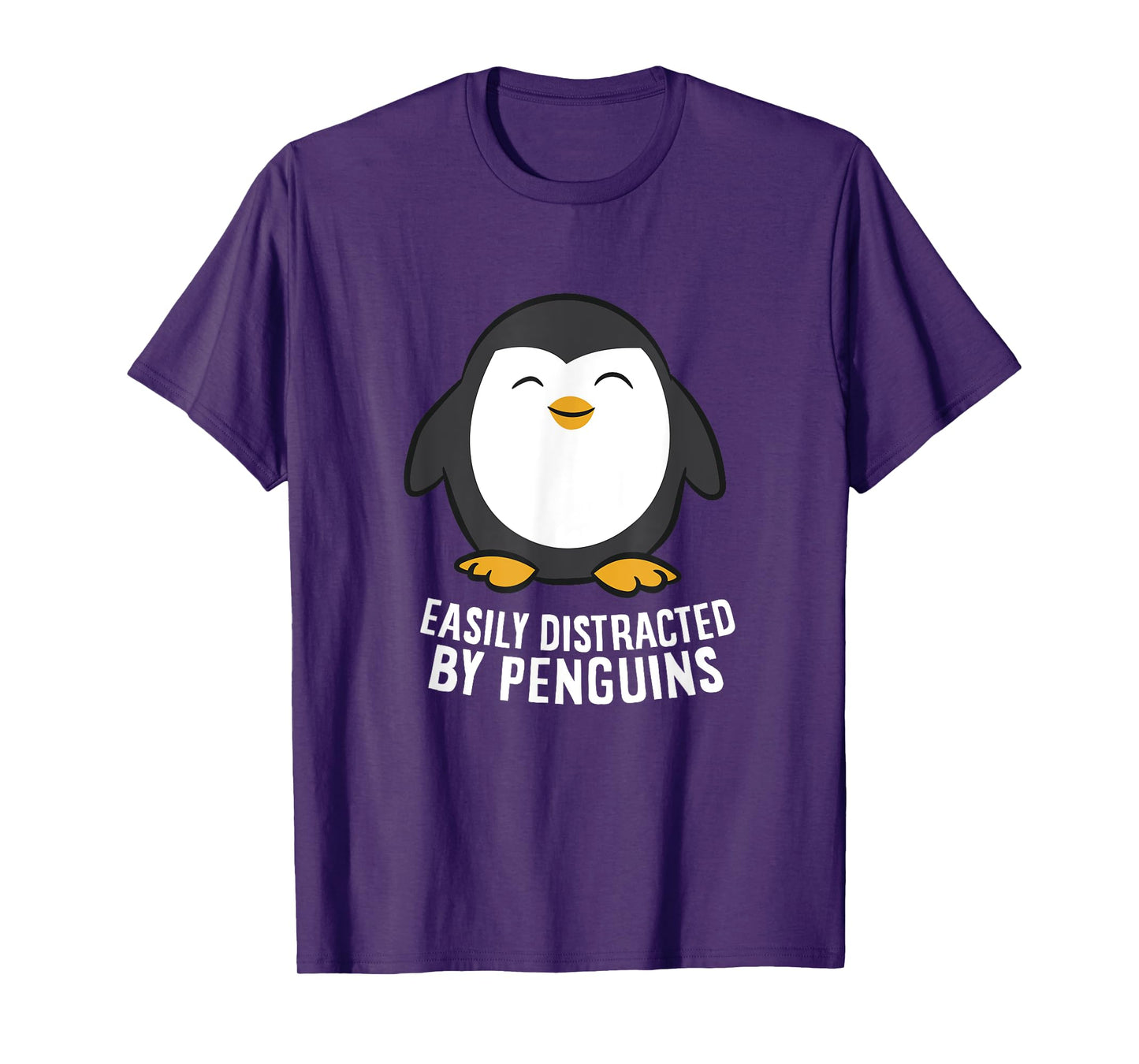 Cute Penguin Lover Gift Easily Distracted By Penguins T-Shirt