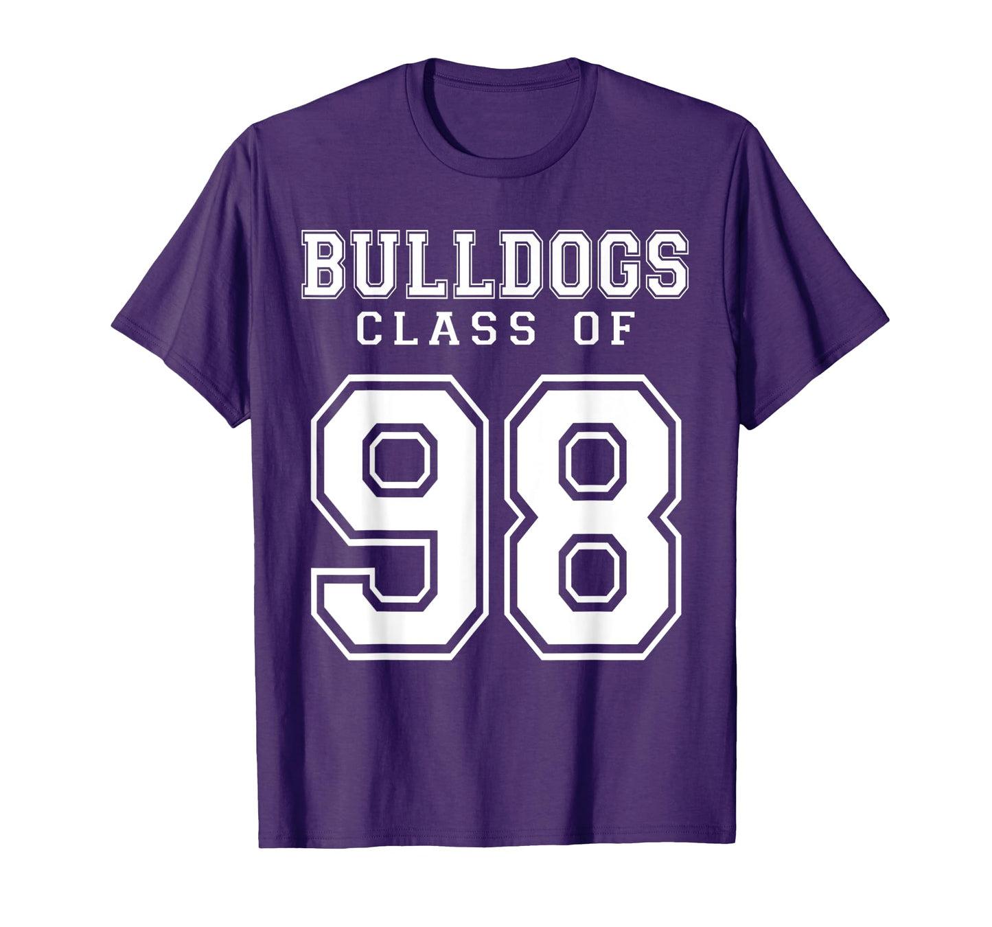 Class Of 1998 Bulldogs Custom Graduation Senior Personalized T-Shirt