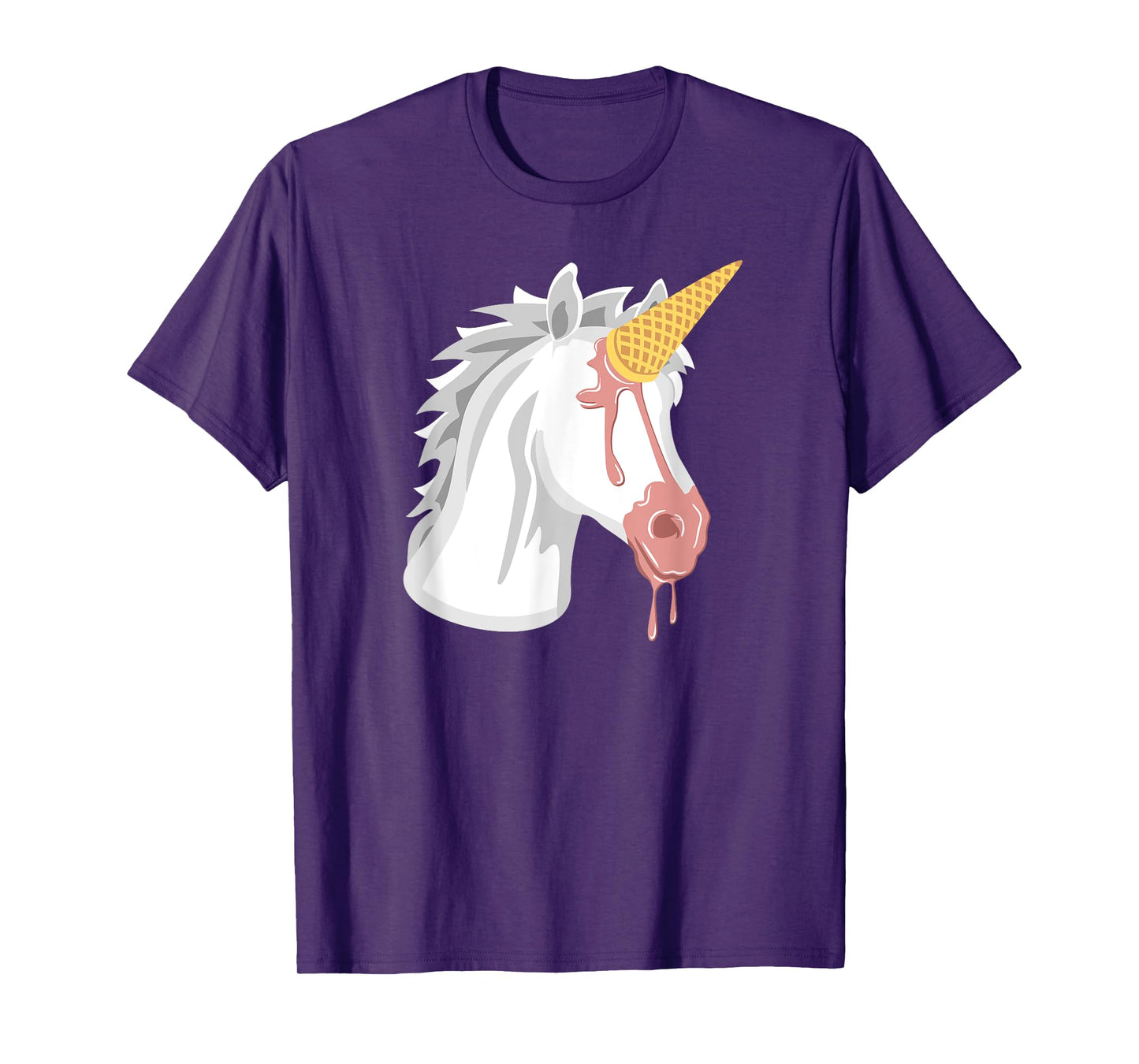 Ice Cream Cone Funny Unicorn Clothing Women Girls T-Shirt