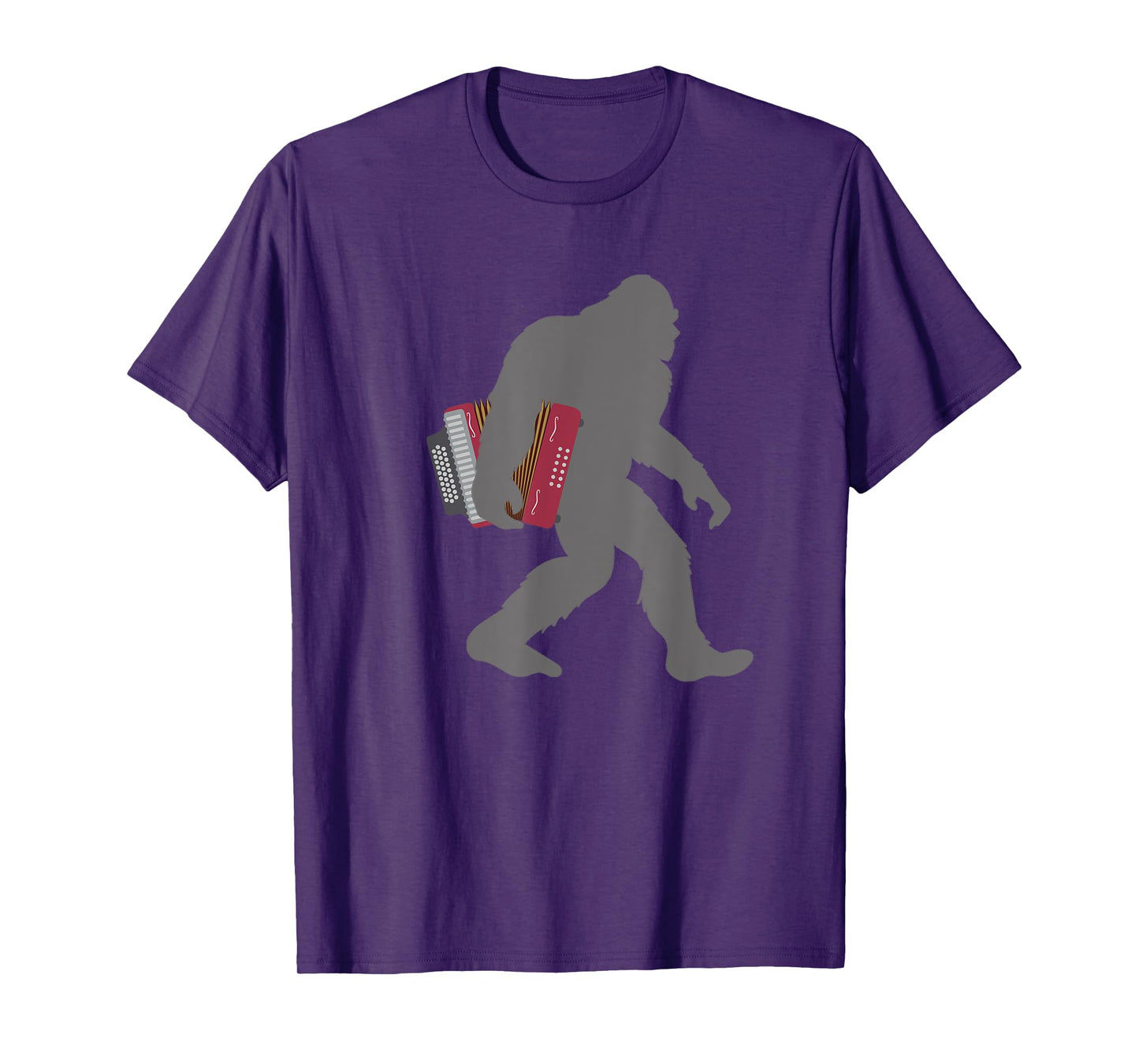 Funny Accordionist Bigfoot musician with Accordion T-Shirt