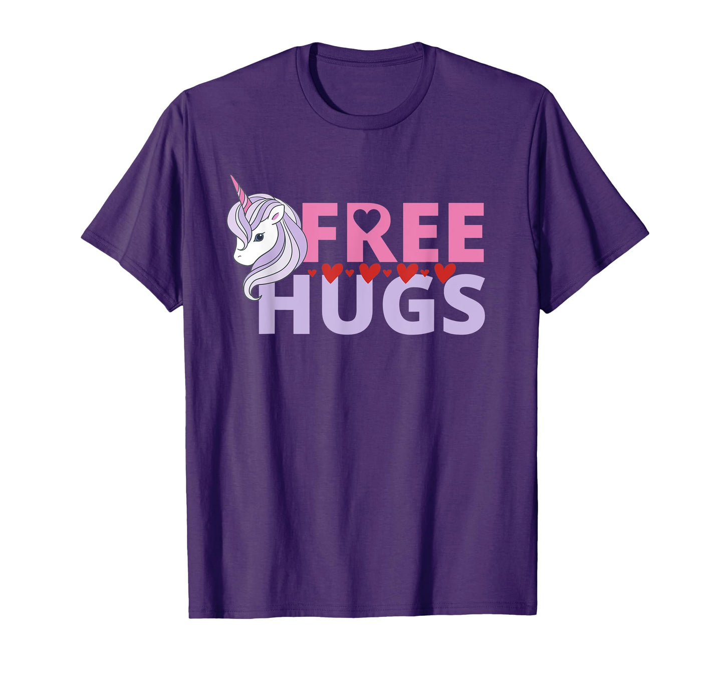 Free Hug Unicorn Good Vibe, Smiles, Kindness, Humanity T-Shirt
