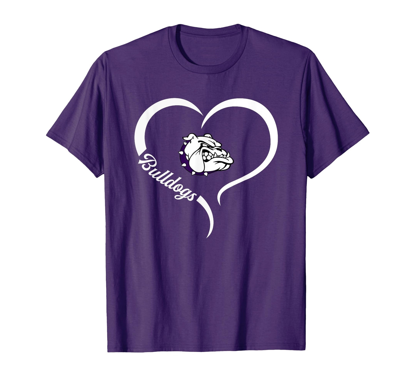 Swanton Bulldogs Logo Half Heart Slogan HS T-Shirt