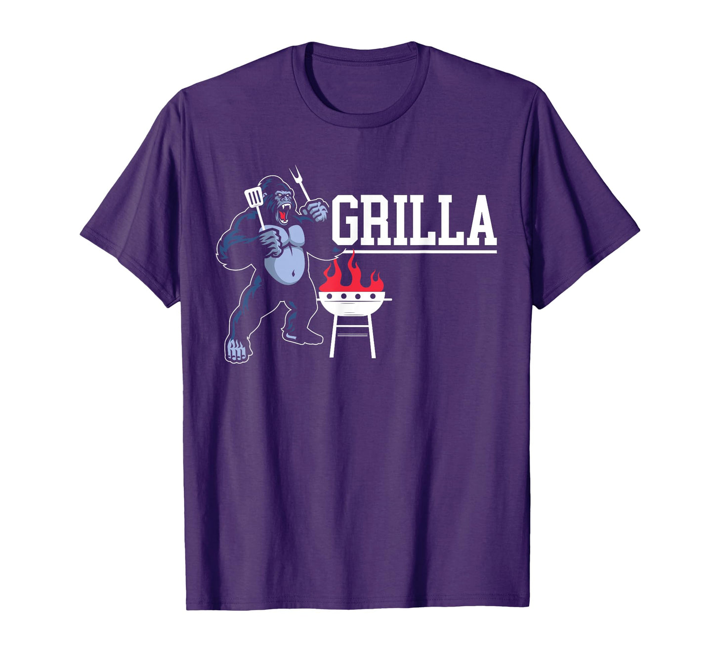 Gorilla BBQ Grilla Grilling Grillmaster Barbecue T-Shirt
