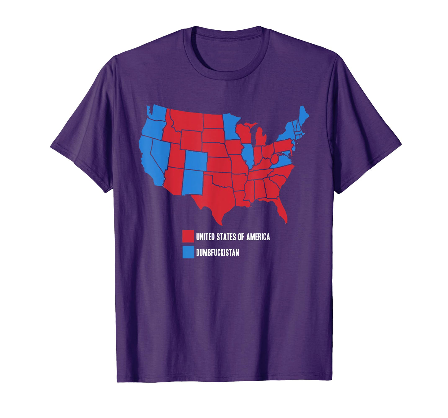 Election Map United States of America Dumbistan Funny T-Shirt