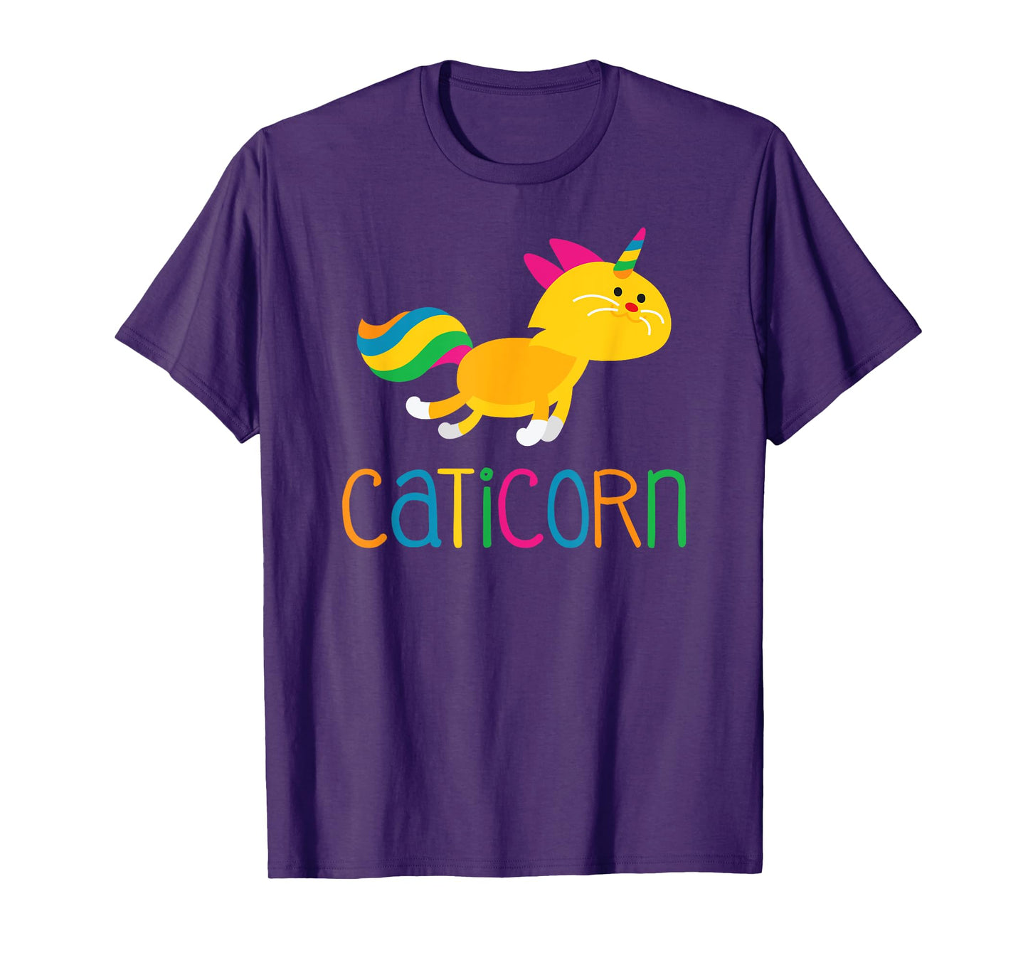 Caticorn Rainbow T shirt Meowgical Cat Unicorn Kittycorn Tee T-Shirt for Men Women Girls Kids