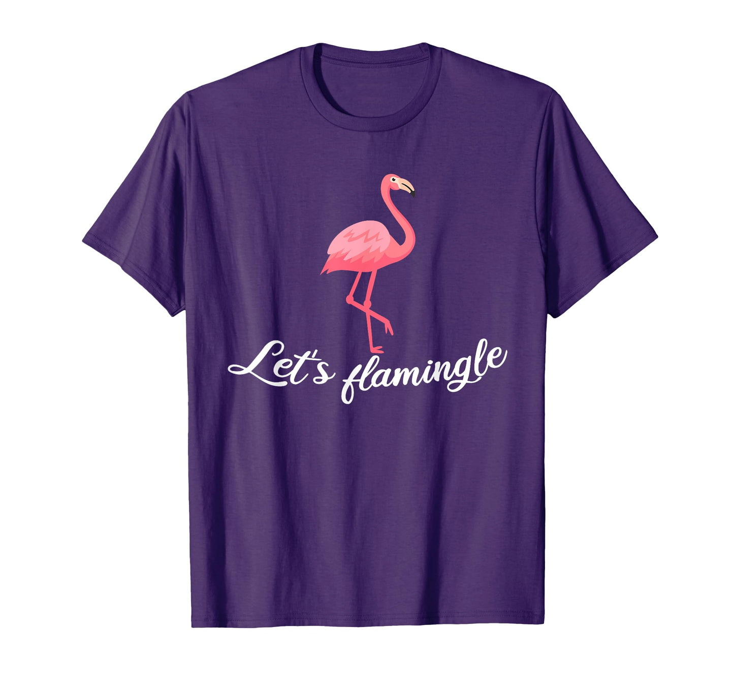 Let's flamingle Funny Tropical Flamingo Bird T-Shirt