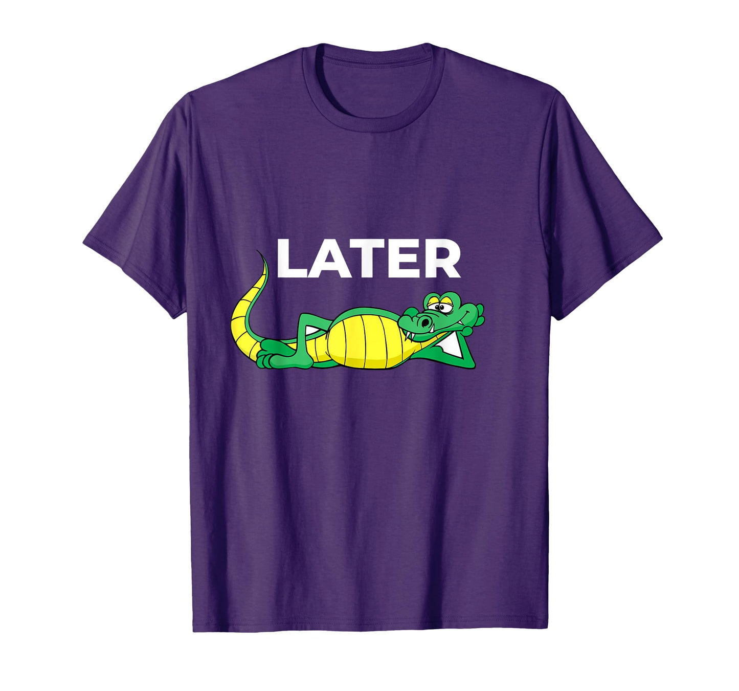 Later Gator With Cute Smiling Alligator Saying Goodbye T-Shirt