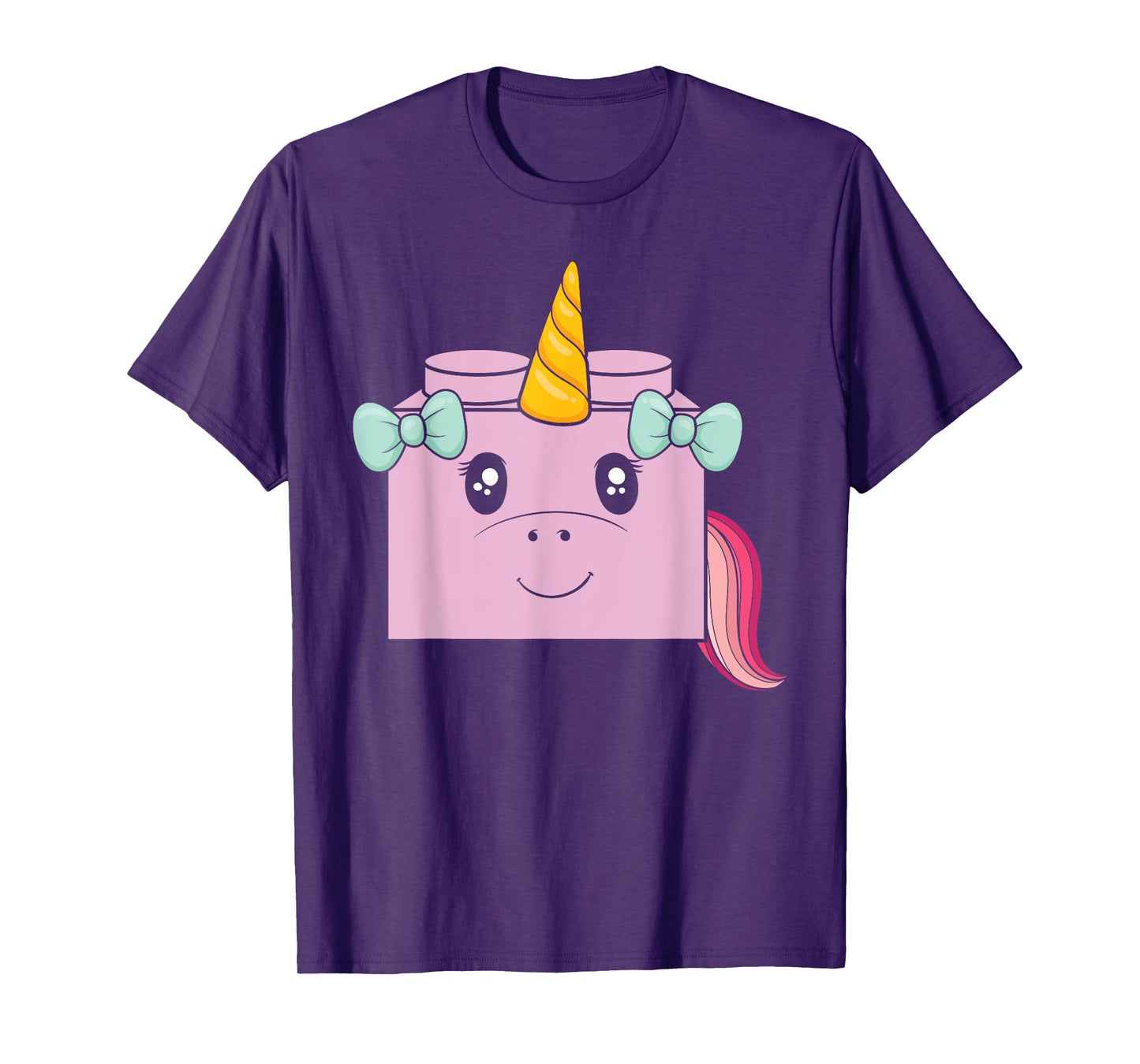 Unicorn Lover Master Builder Bricks Building Blocks T-Shirt