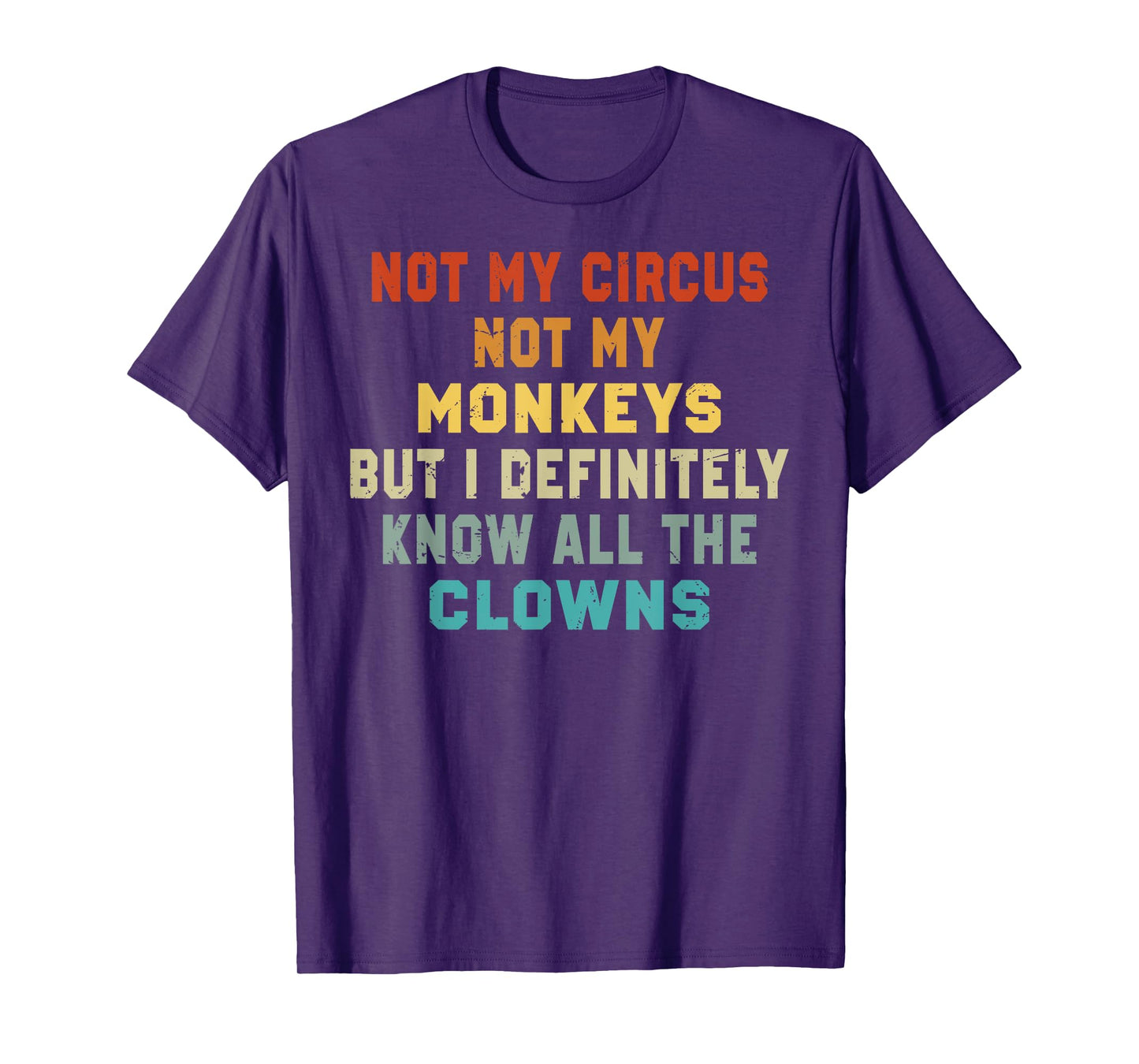 Not My Circus Not My Monkeys But I Know All The Clowns T-Shirt