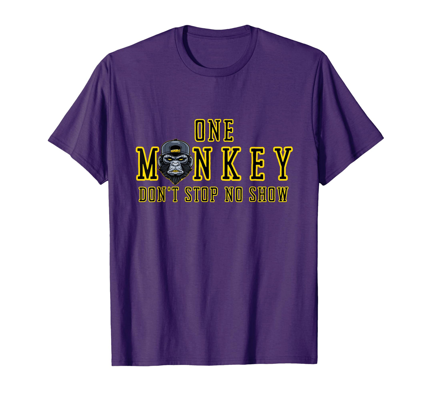Bruh Ape One Monkey Don't Stop No Show Funny Novelty T-Shirt