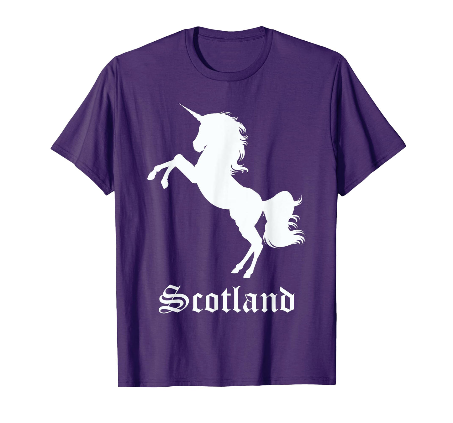 Scotland Unicorn Silhouette National Symbol Scottish Gifts T-Shirt