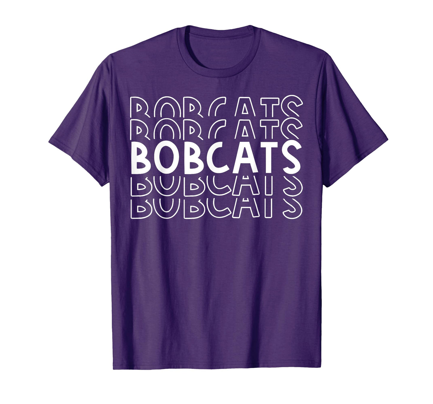 Bobcats School Sports Team Mascot Town Go College Athlete T-Shirt