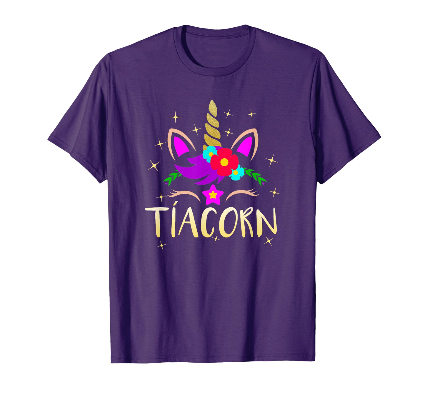 Tiacorn Funny Unicorn Gift For Spanish Aunt T-Shirt