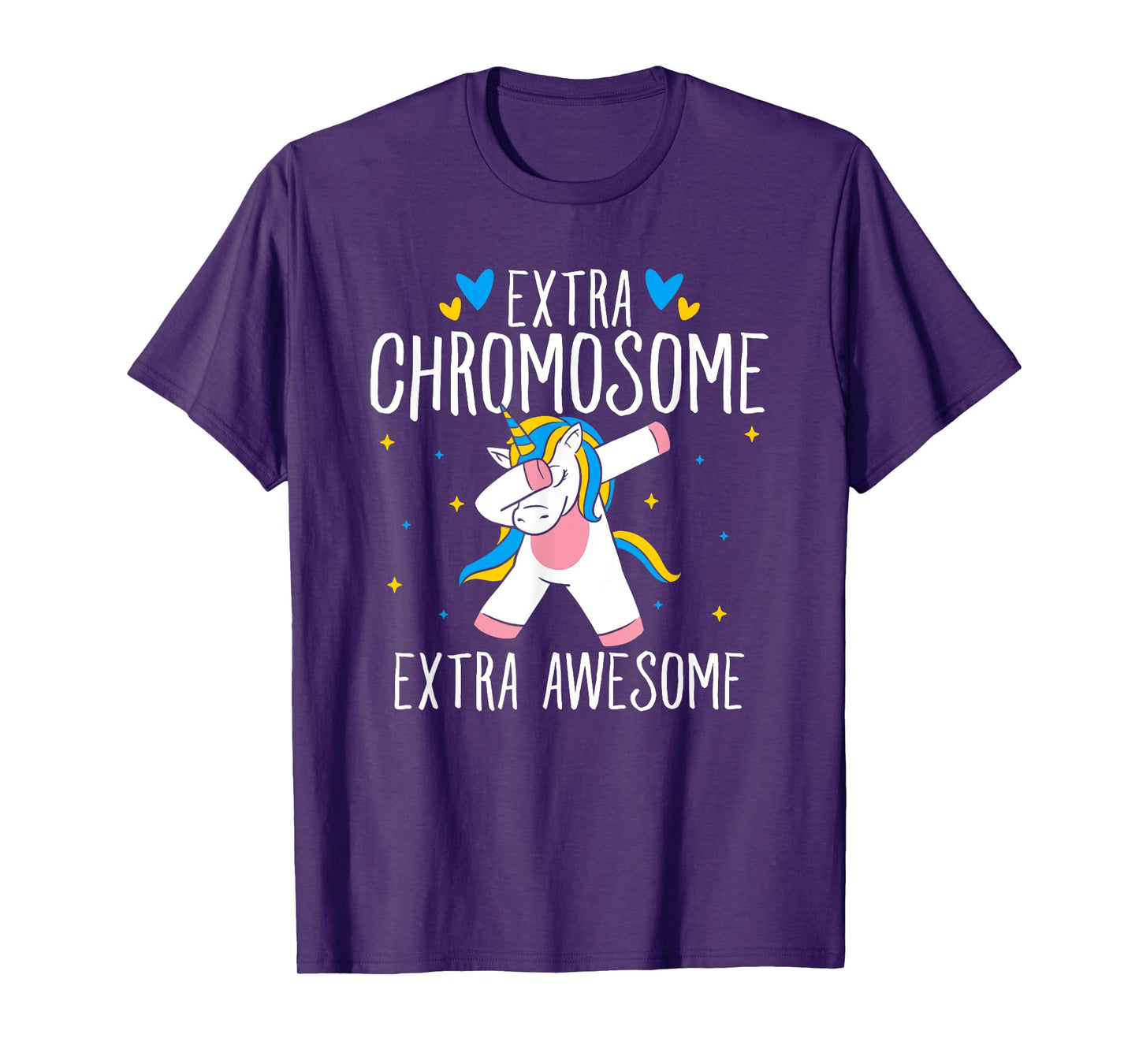 Extra Chromosome Extra Awesome Unicorn Down Syndrome T-Shirt