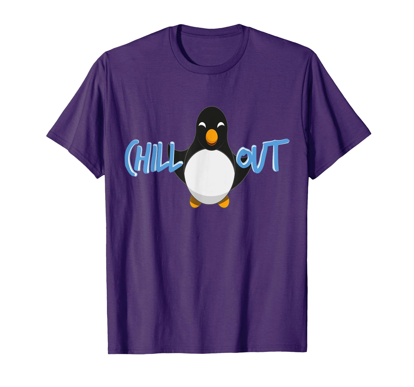 Chill Out Penguin T-Shirt Tee Funny T-Shirt