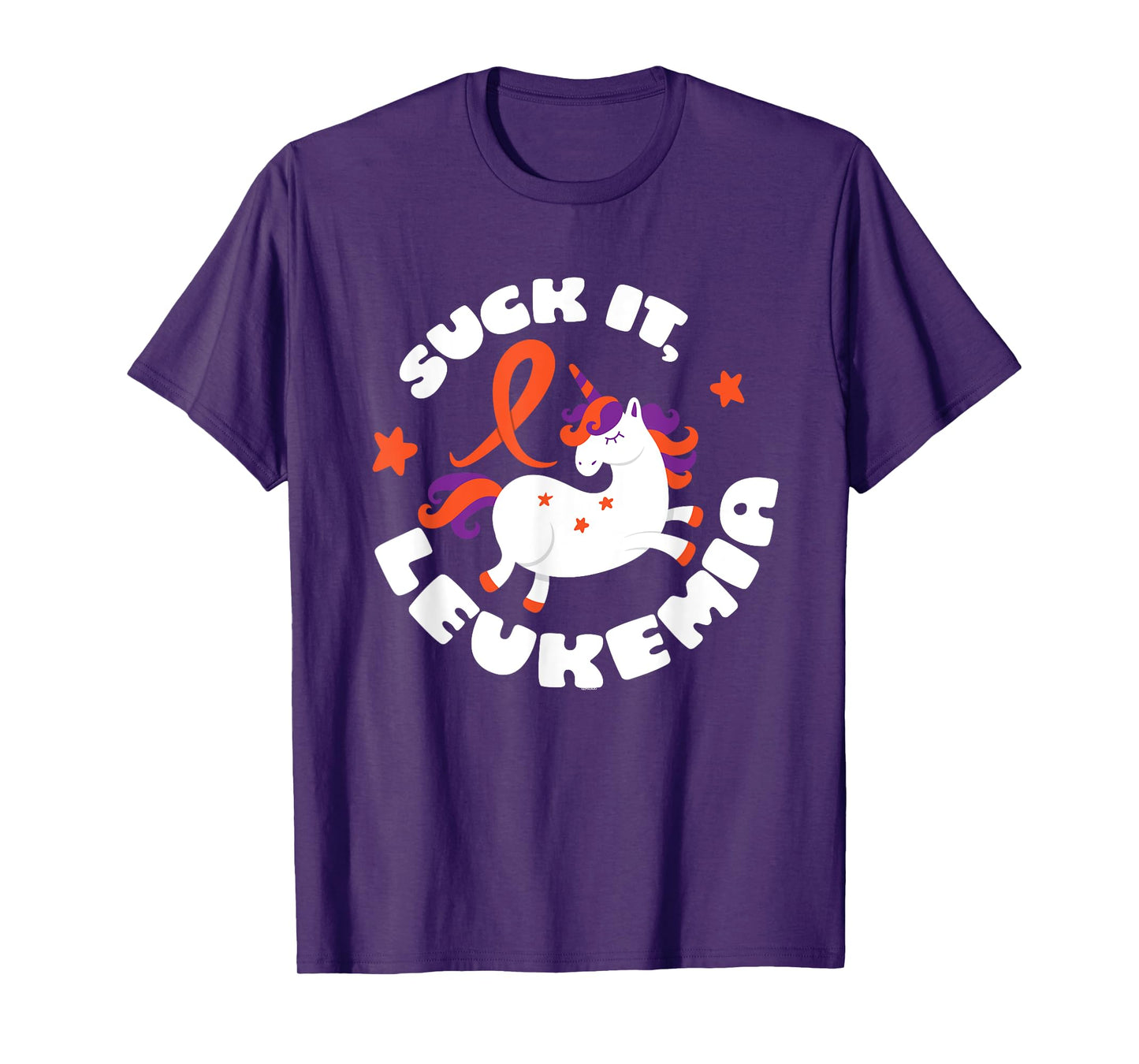 Unicorn Funny Suck It Leukemia Fighter Survivor Awareness T-Shirt