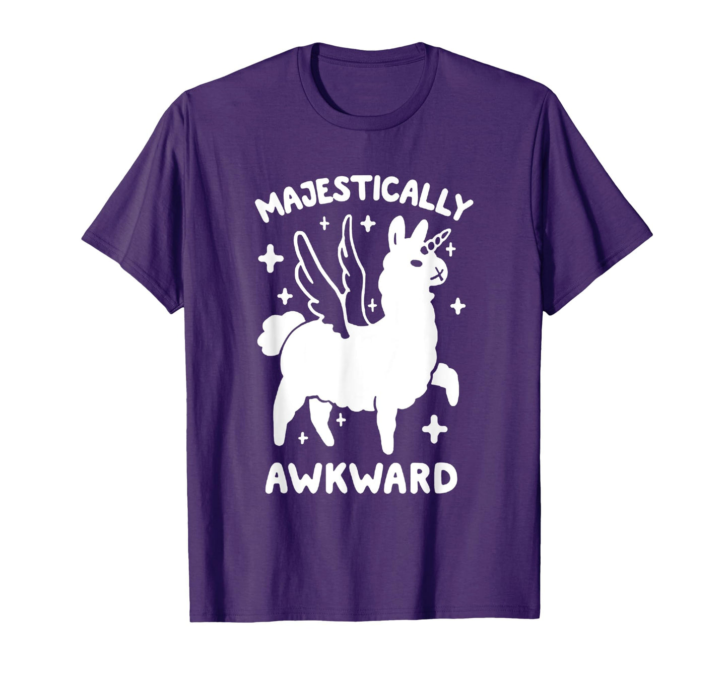 Majestically Awkward Llamacorn Funny Cute Llama T-Shirt