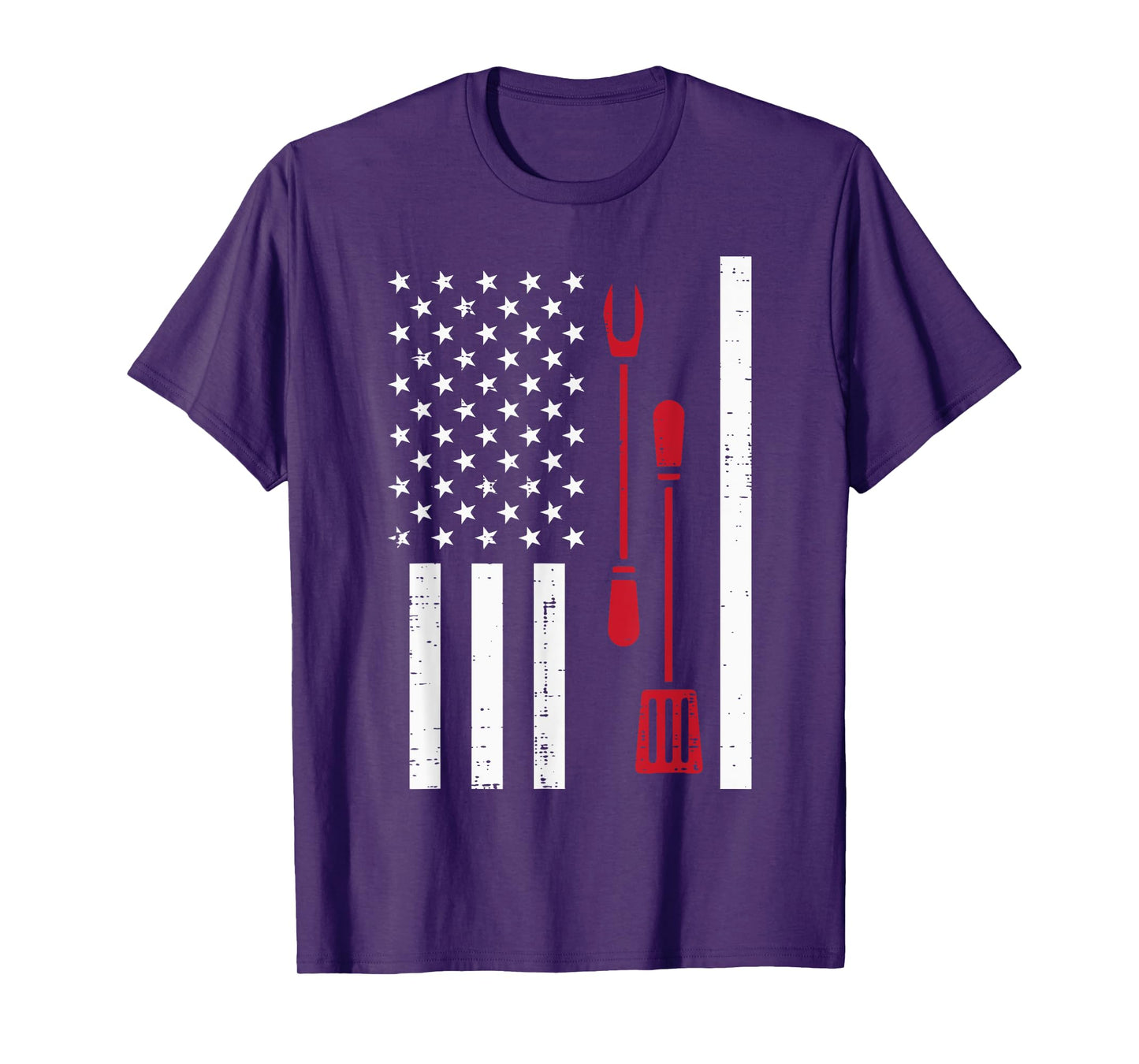 US Flag Bbq Grilling Tools Barbecue 4th July Women Men Kids T-Shirt