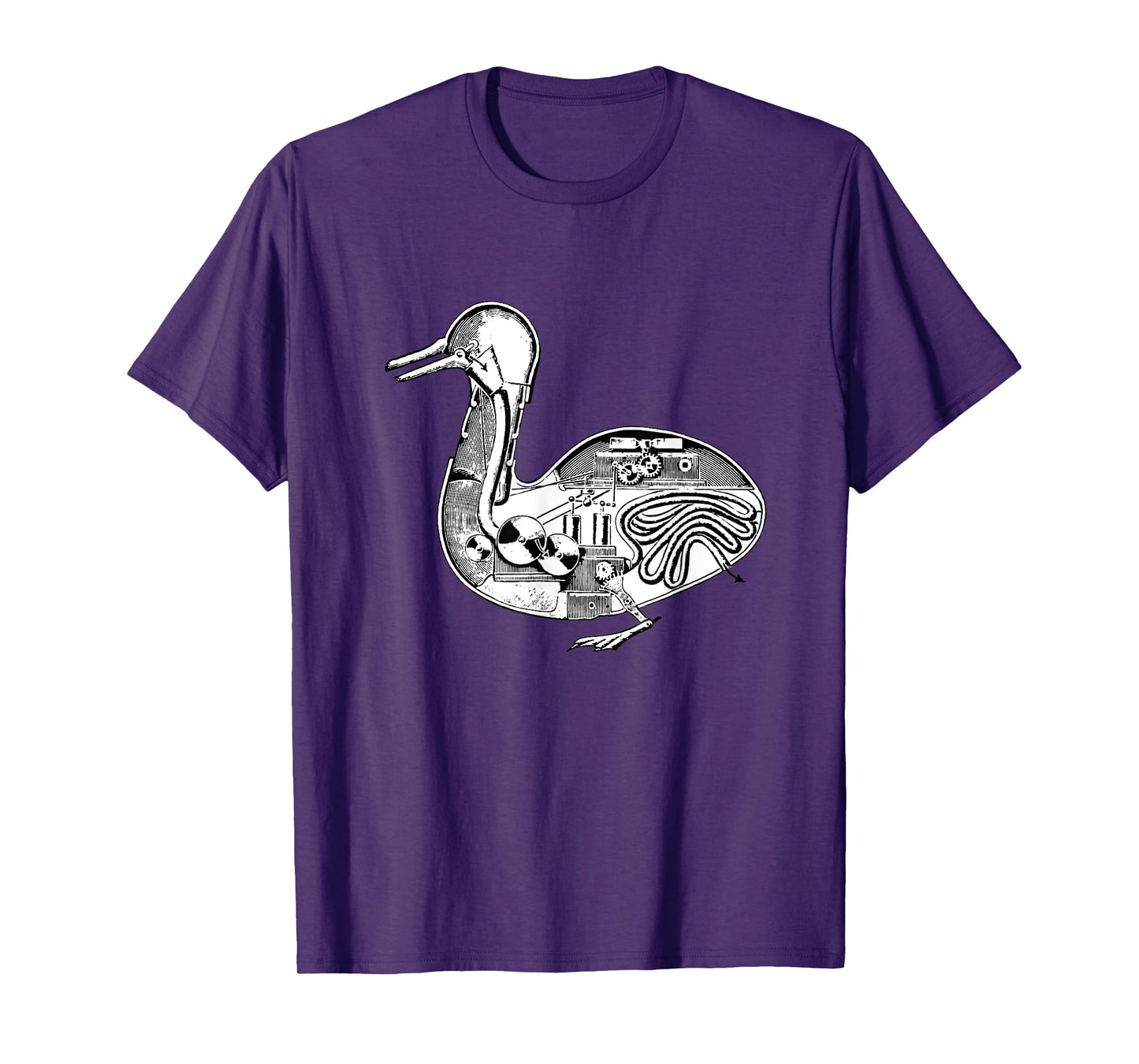 Digesting Duck Automaton Blueprint Vaucanson Robot Nerd T-Shirt