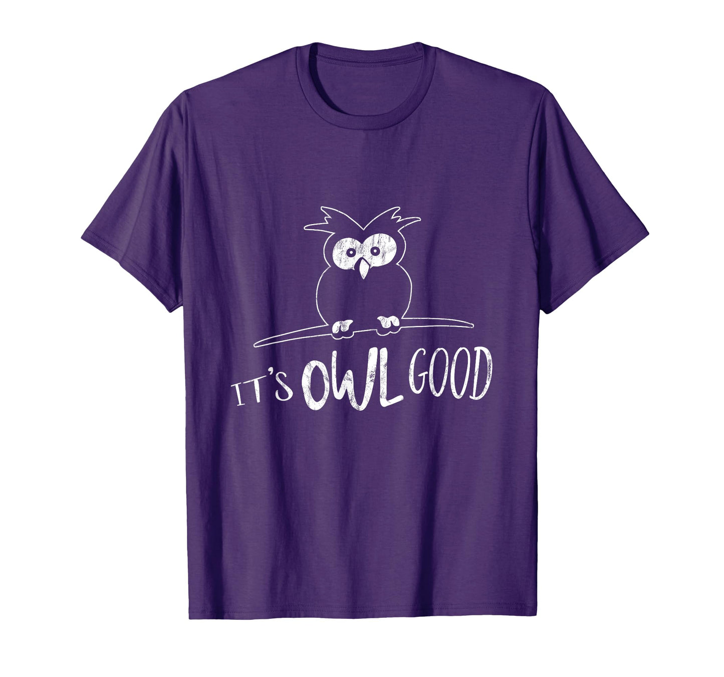 Funky It's Owl Good Owly Pun Cartoon Codger OWL T-Shirt