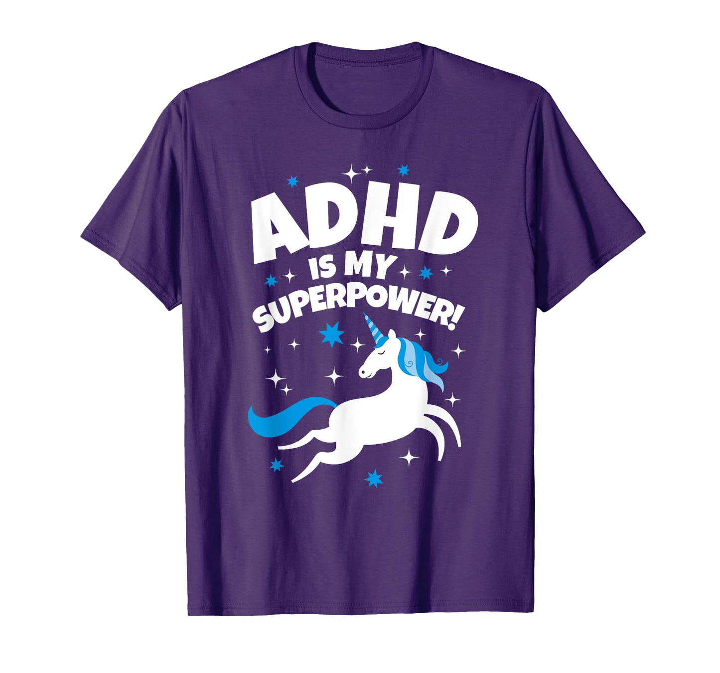 ADHD is My Superpower Funny Unicorn T-Shirt