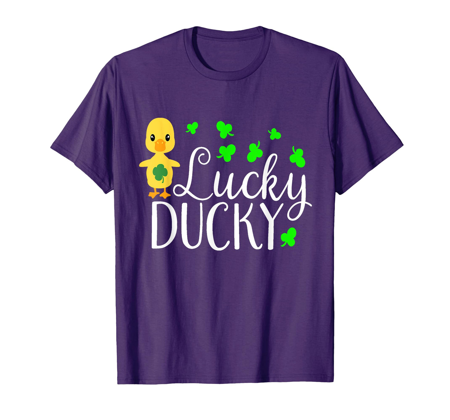 Lucky Ducky Cute Irish Duck Bird Ireland Kids School T-Shirt