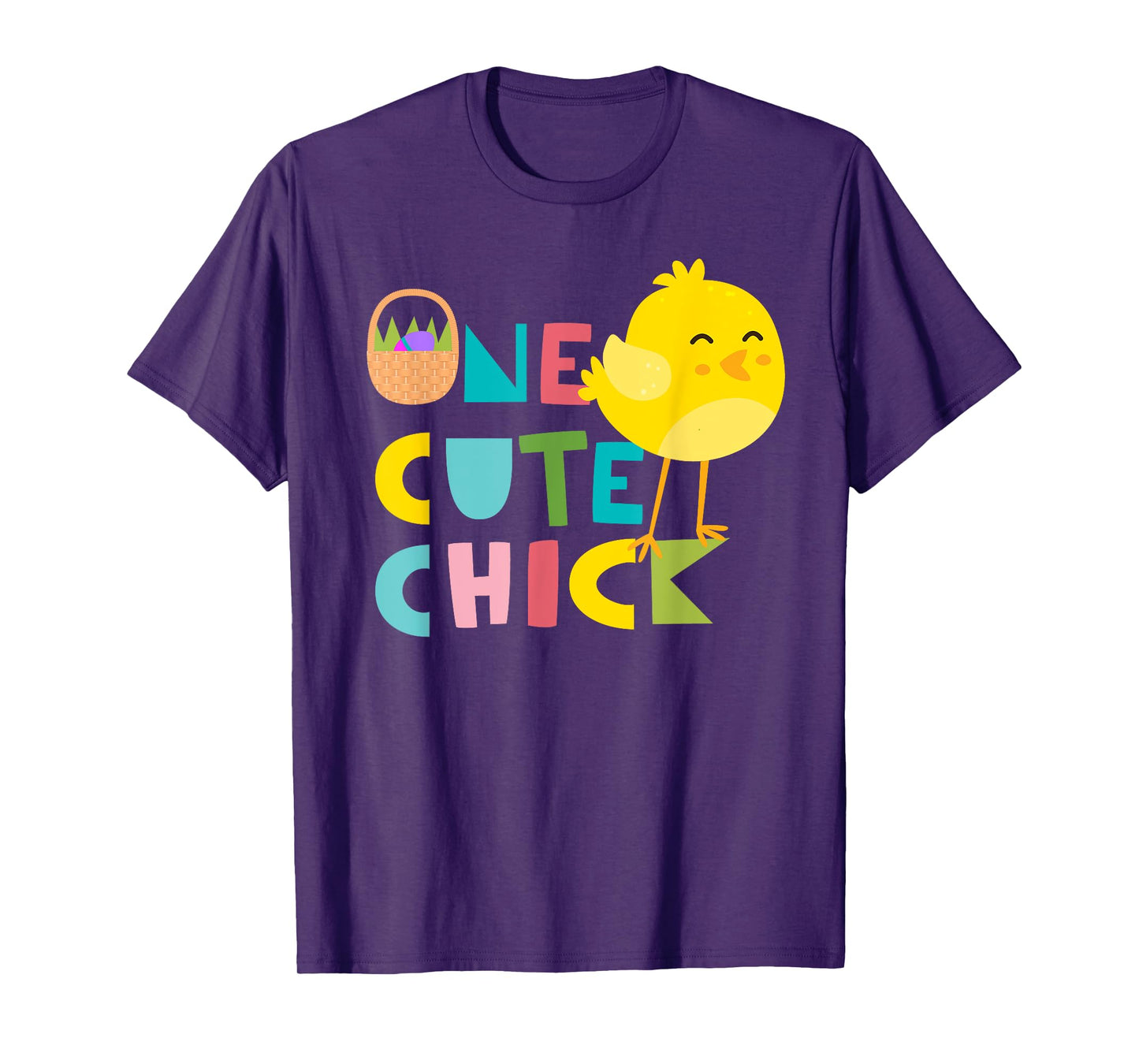 Cute and Funny Kids One Cute Chick T-Shirt