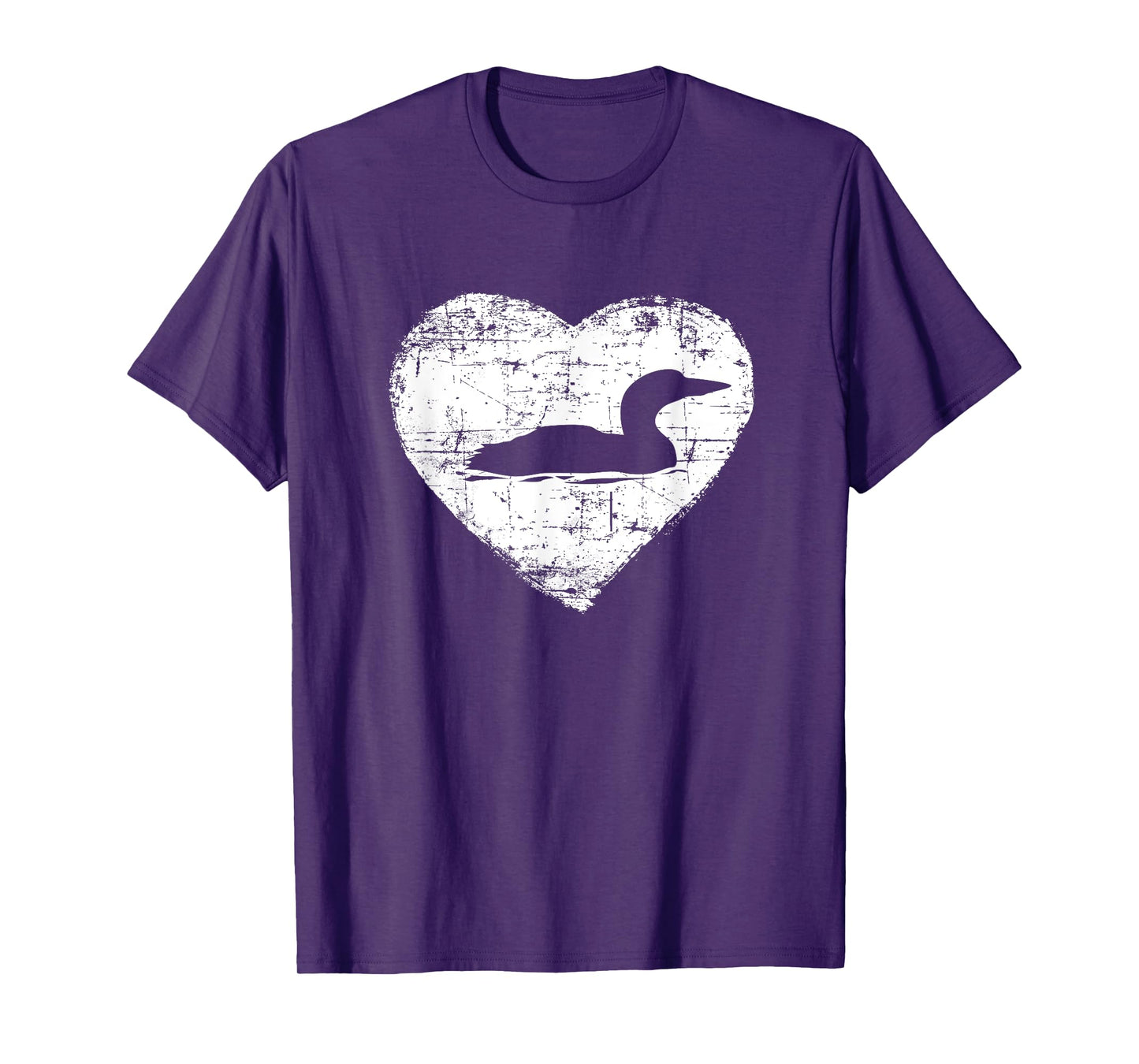 Loon t-shirt | Love Loons Heart Lake Shirt T-Shirt