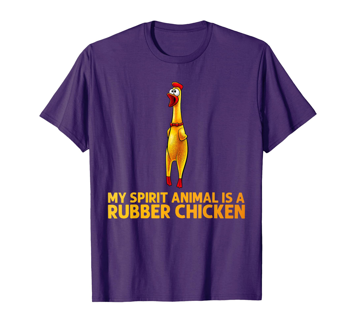 Funny Rubber Chicken Art for Men Women Giant Rubber Chicken T-Shirt