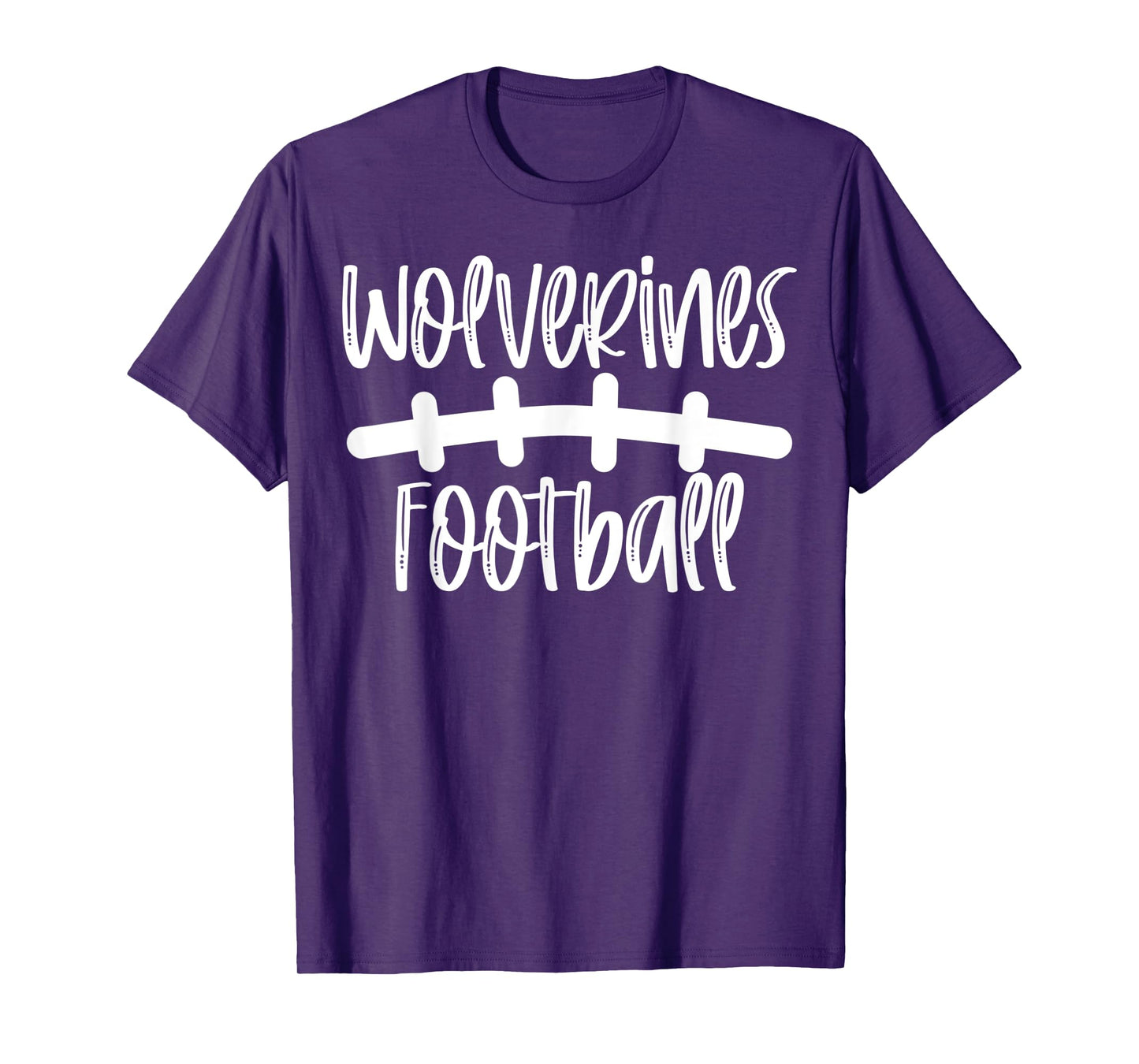 Wolverines Football School Spirit Team Mascot Game Night T-Shirt