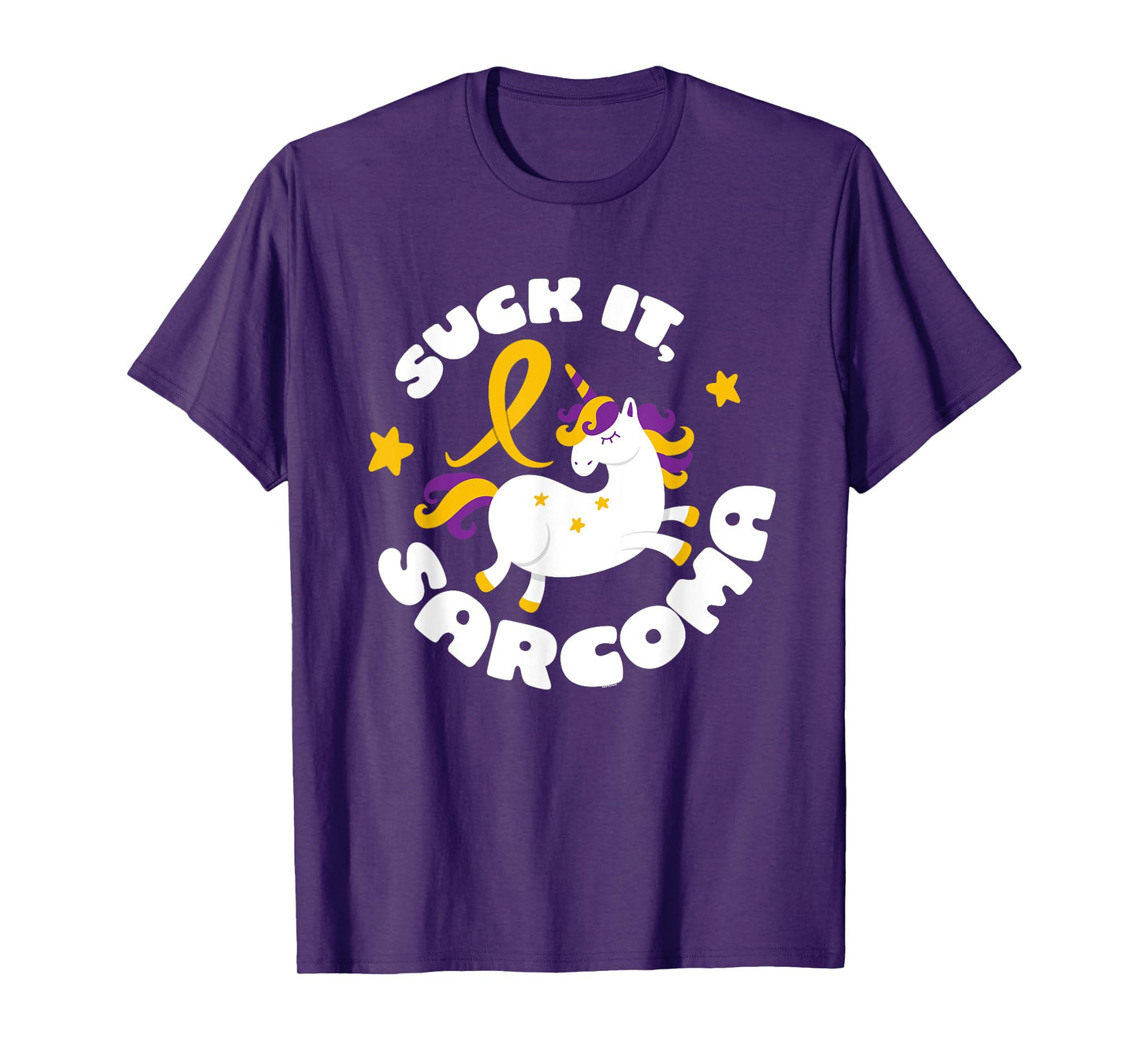 Funny Suck It Sarcoma Cute Unicorn Fighter Survivor T-Shirt T-Shirt