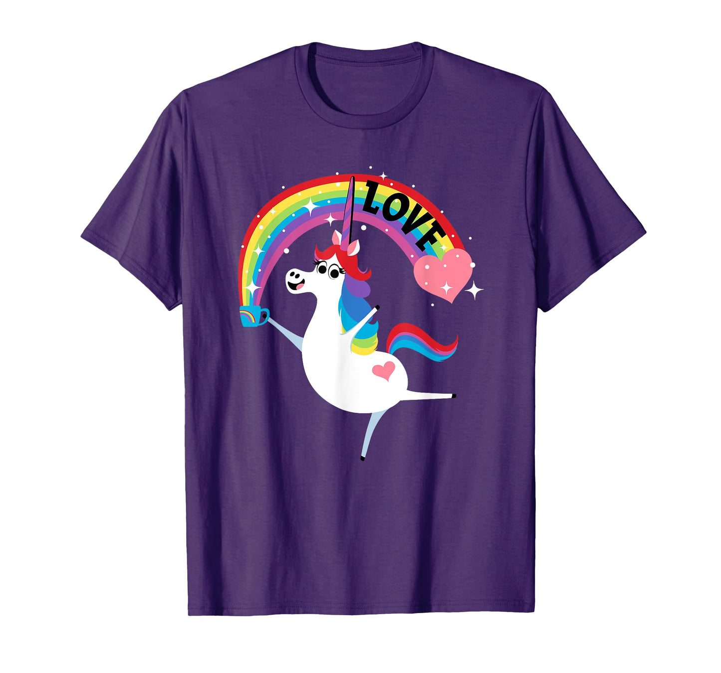Disney and Pixar’s Inside Out Rainbow Unicorn Love T-Shirt