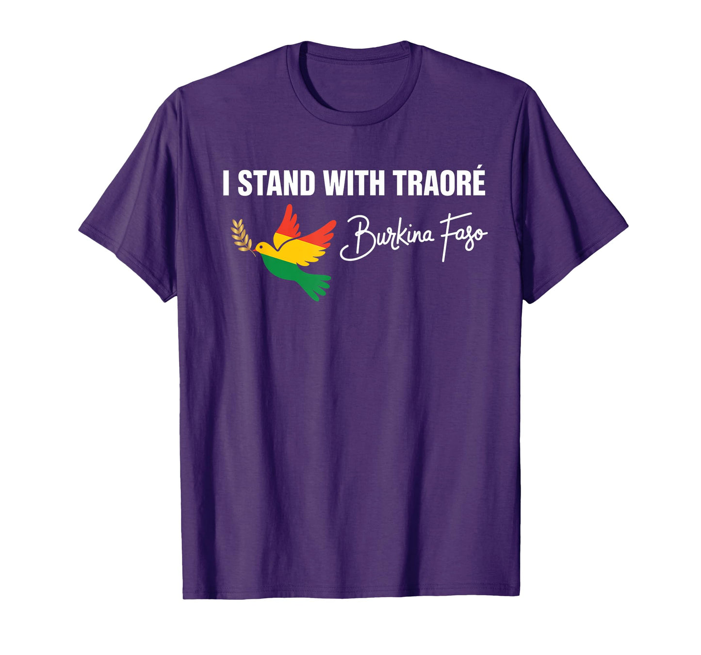 I Stand With Burkina Faso-Ibrahim Traoré Retro Bird T-Shirt