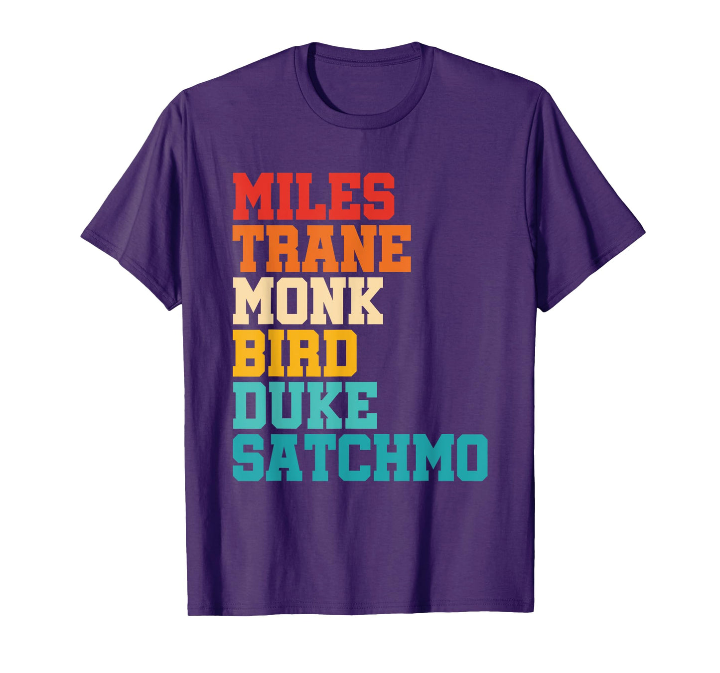 Miles Trane Monk Bird Duke Satchmo T-Shirt