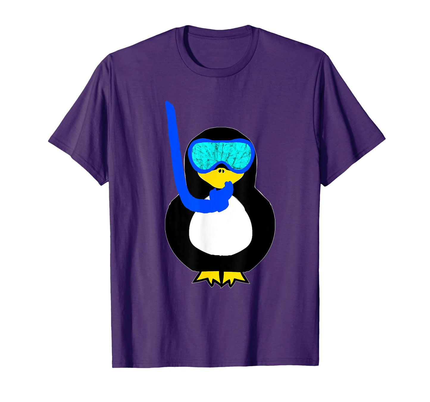 Snorkel Penguin Snorkeling Water Bird Scuba Diver Diving T-Shirt