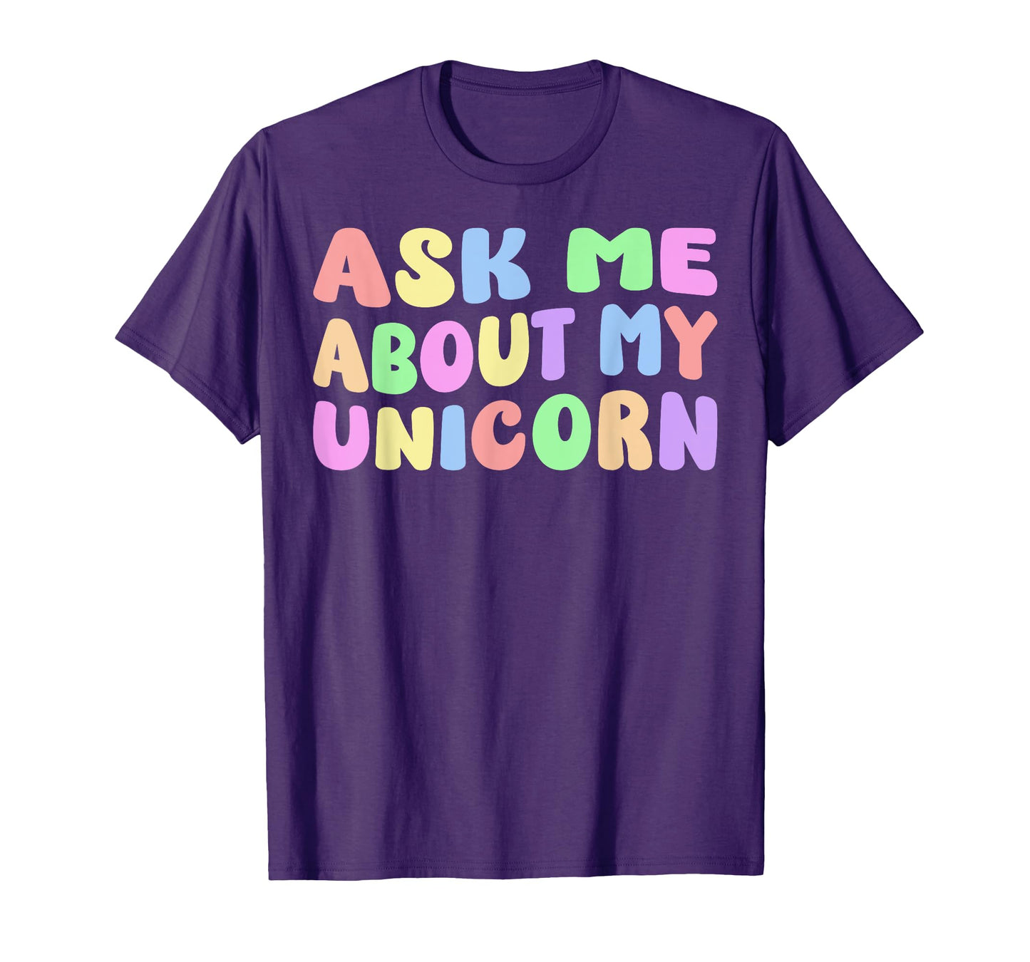 Ask Me About My Unicorn Halloween Costume Birthday Party T-Shirt