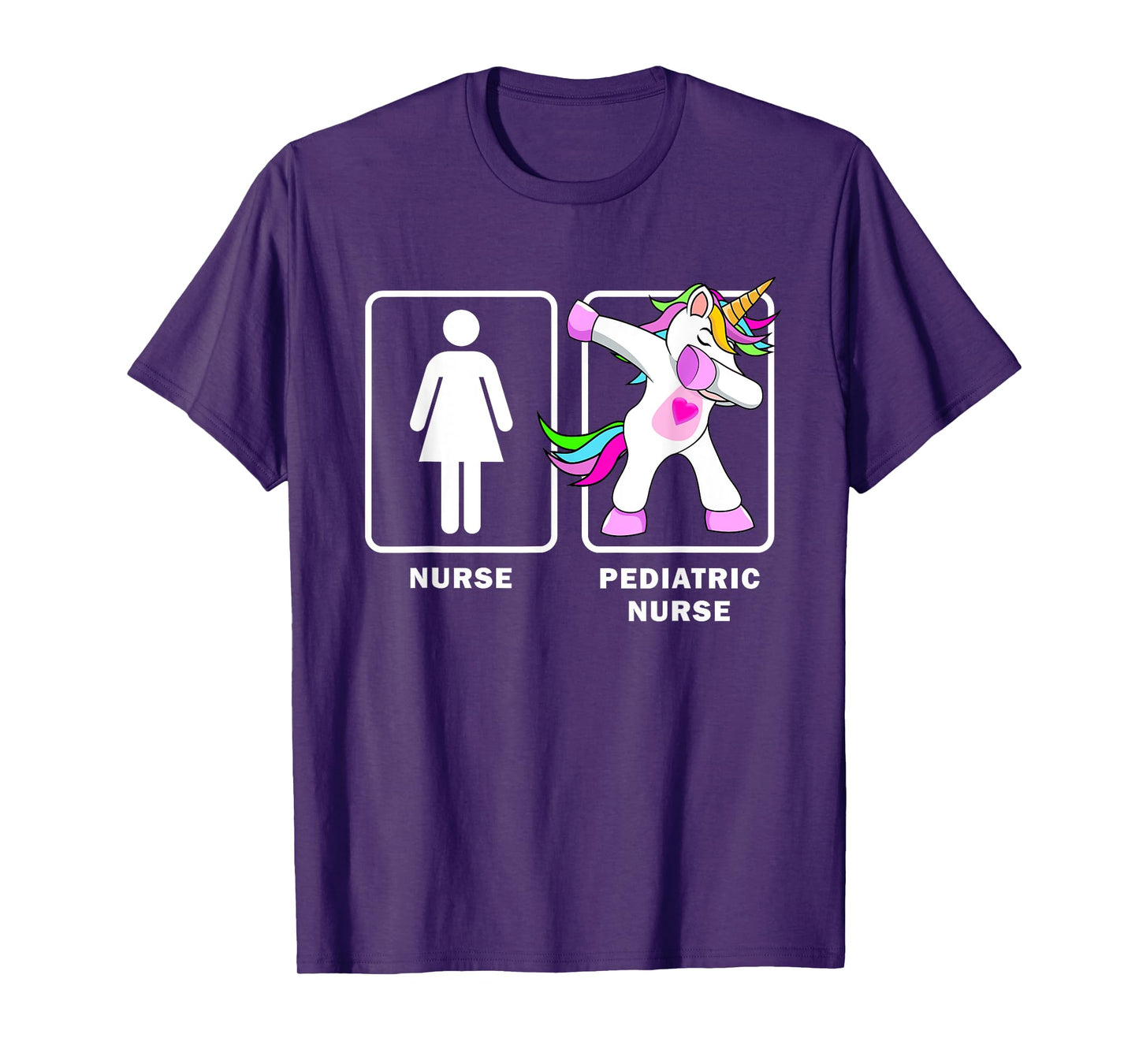 Pediatric Nurse Funny Dabbing Unicorn Medical Shirt T-Shirt