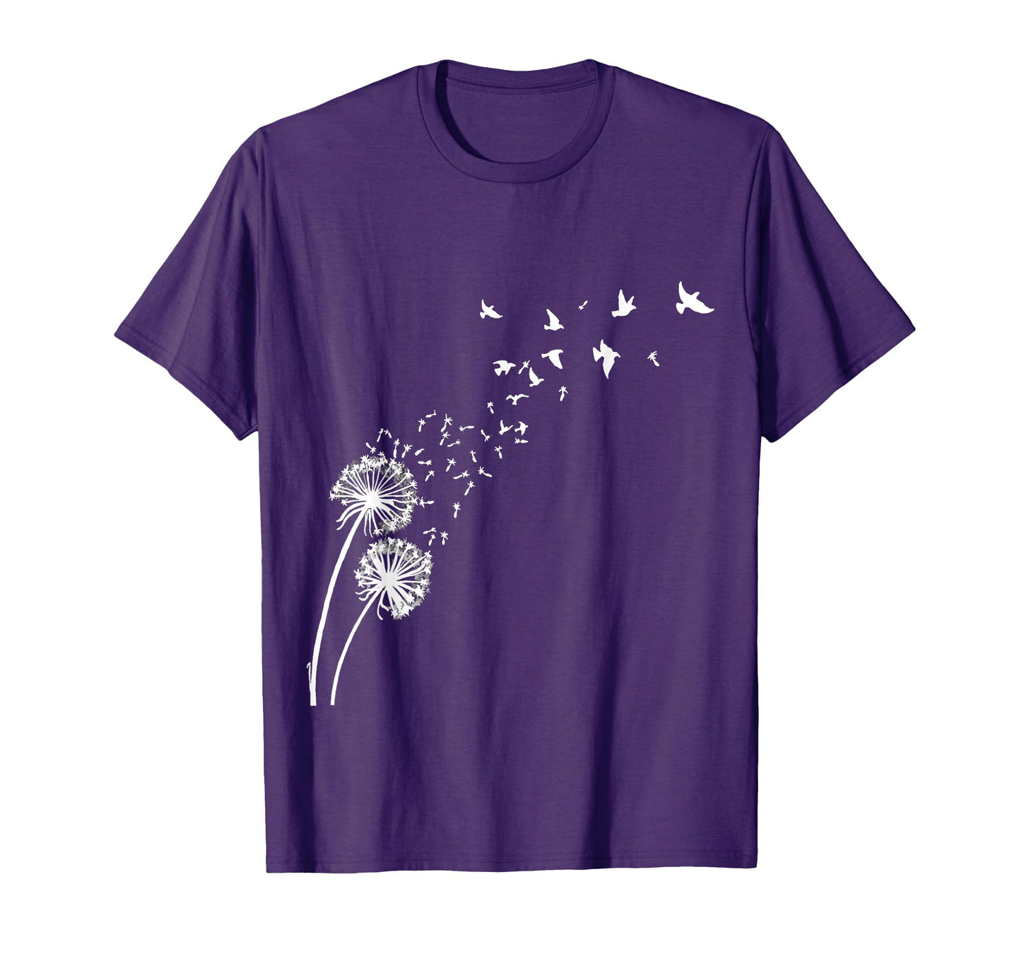 Dandelion Birds Tee Shirt Dandelion Shirt Funny Fly T-Shirt T-Shirt