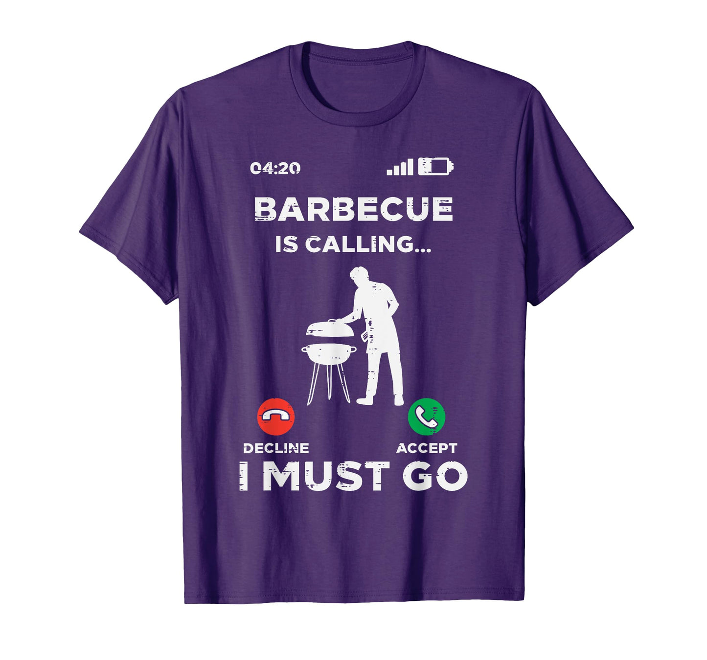 Barbecue Is Calling I Must Go Funny Bbq Grill Men Women Kids T-Shirt
