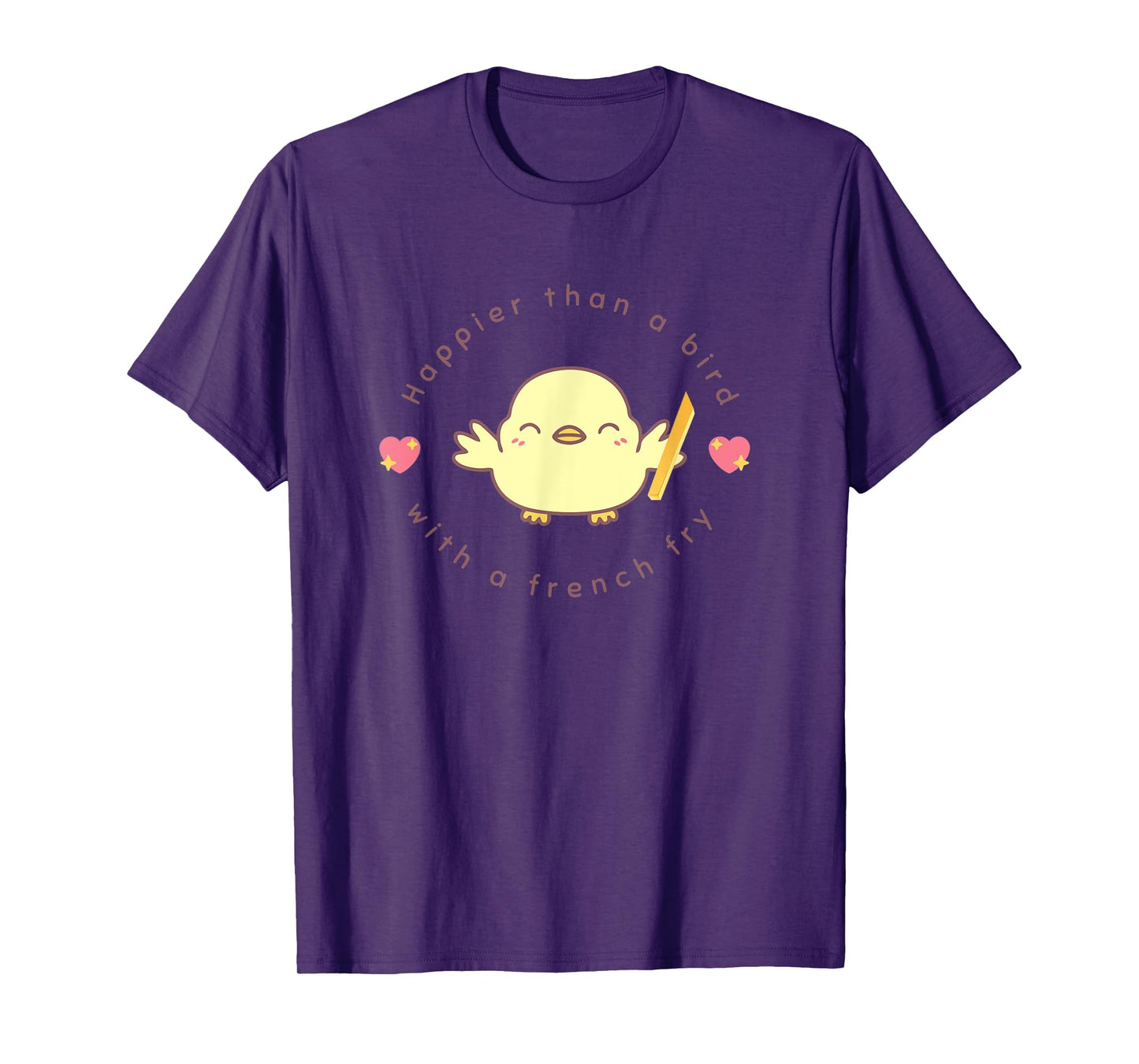 Baby bird happier than a bird with a French fry T-Shirt