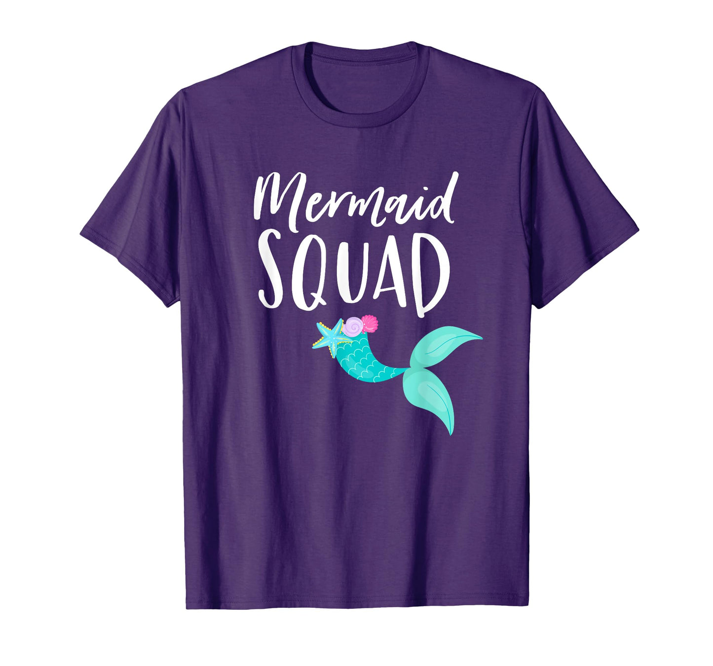 Mermaid Squad Birthday Squad for Party Mom Mama Girl T-Shirt
