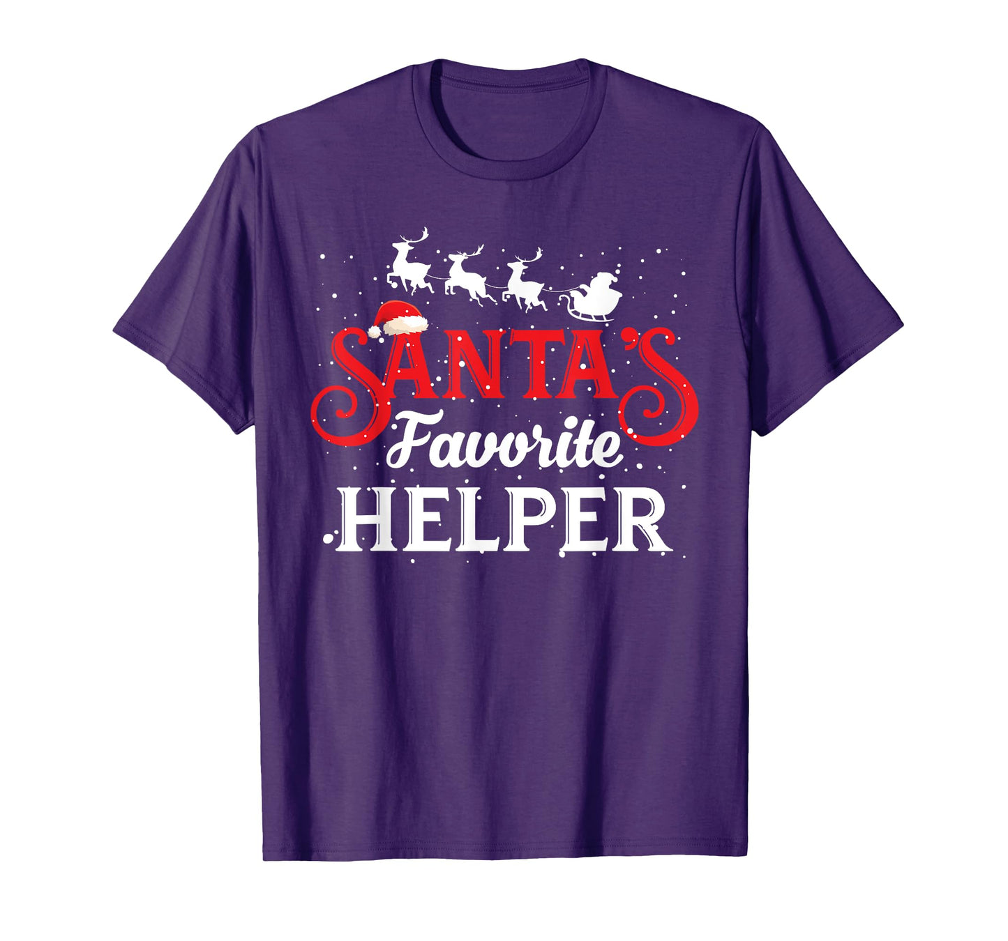 Santa's Favorite Helper Christmas Party T-Shirt