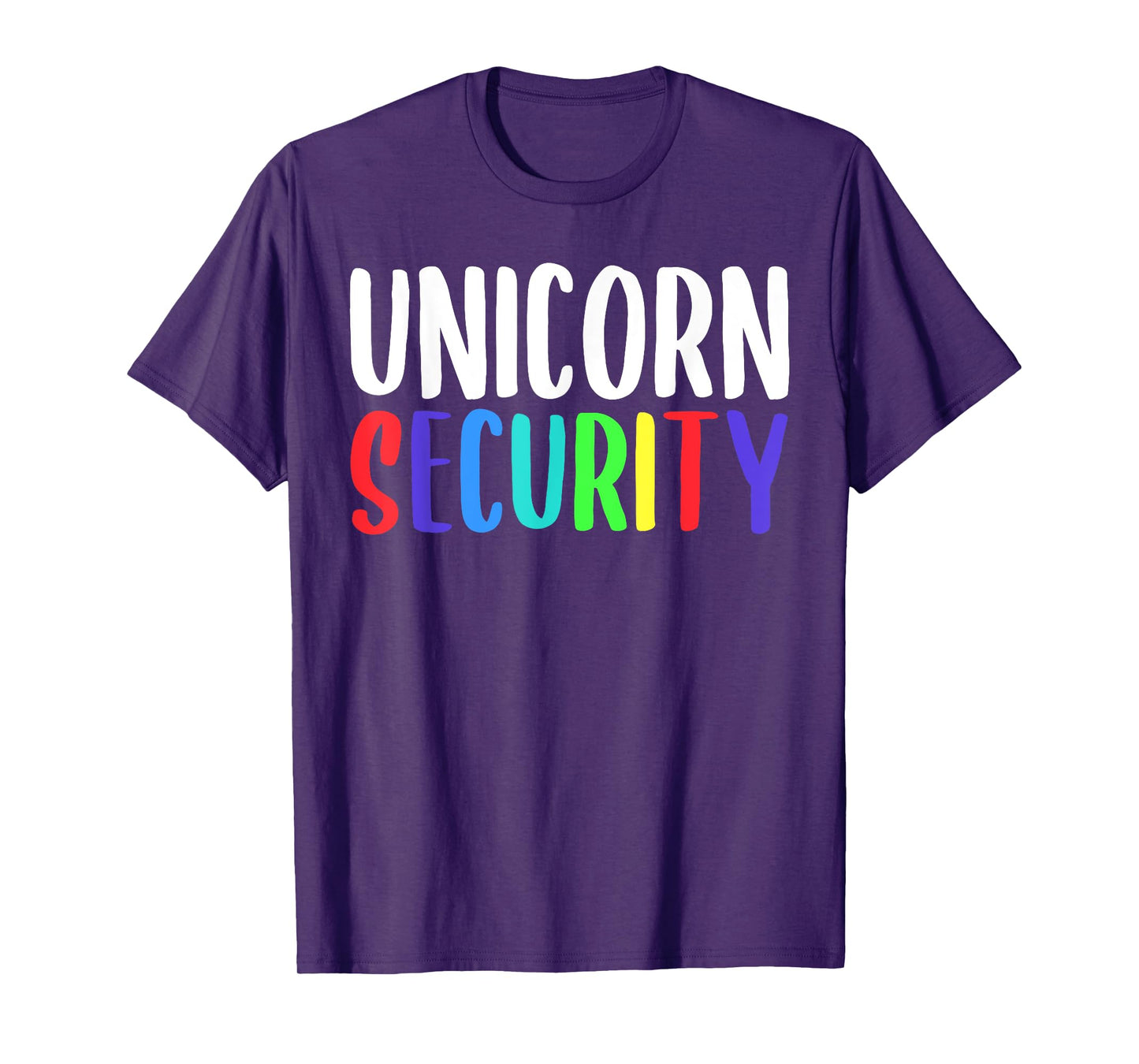 Unicorn Security Rainbow Halloween Costume T-Shirt