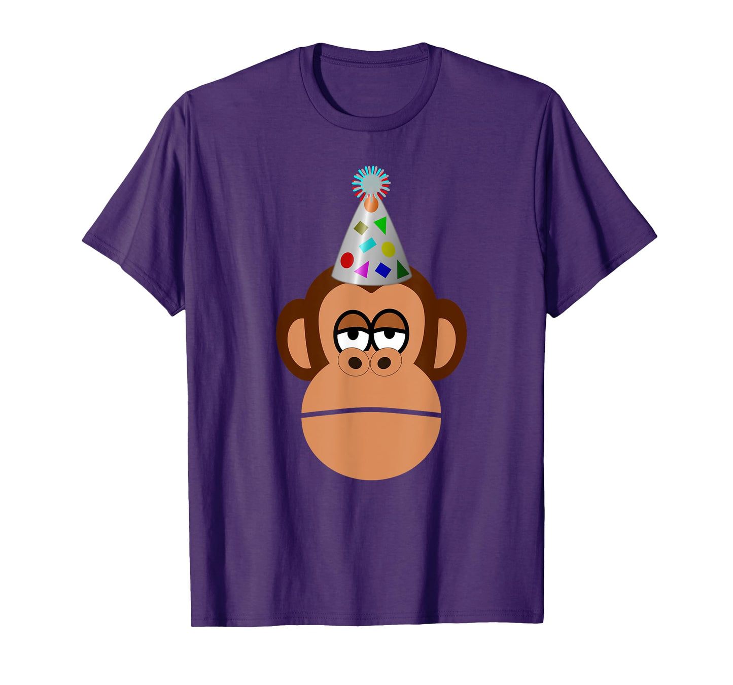 Birthday monkey in party hat t-shirt T-Shirt