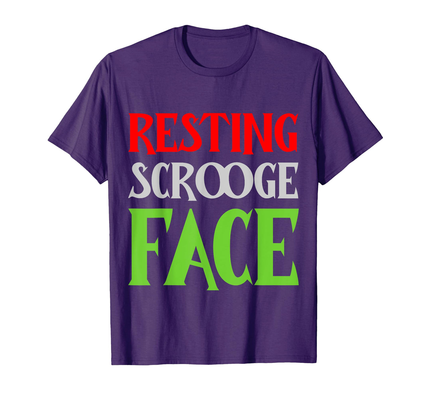 Christmas Resting Scrooge Face Funny Men Women Family T-Shirt