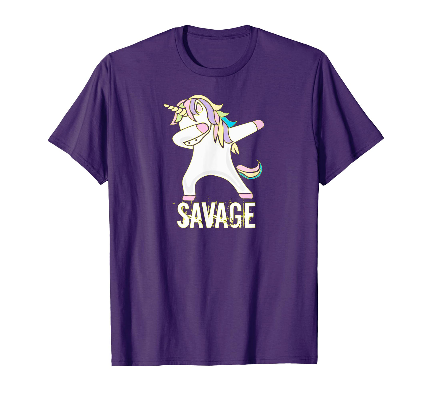 Savage Unicorn Shirt for Youth Adult Women Girls T-Shirt