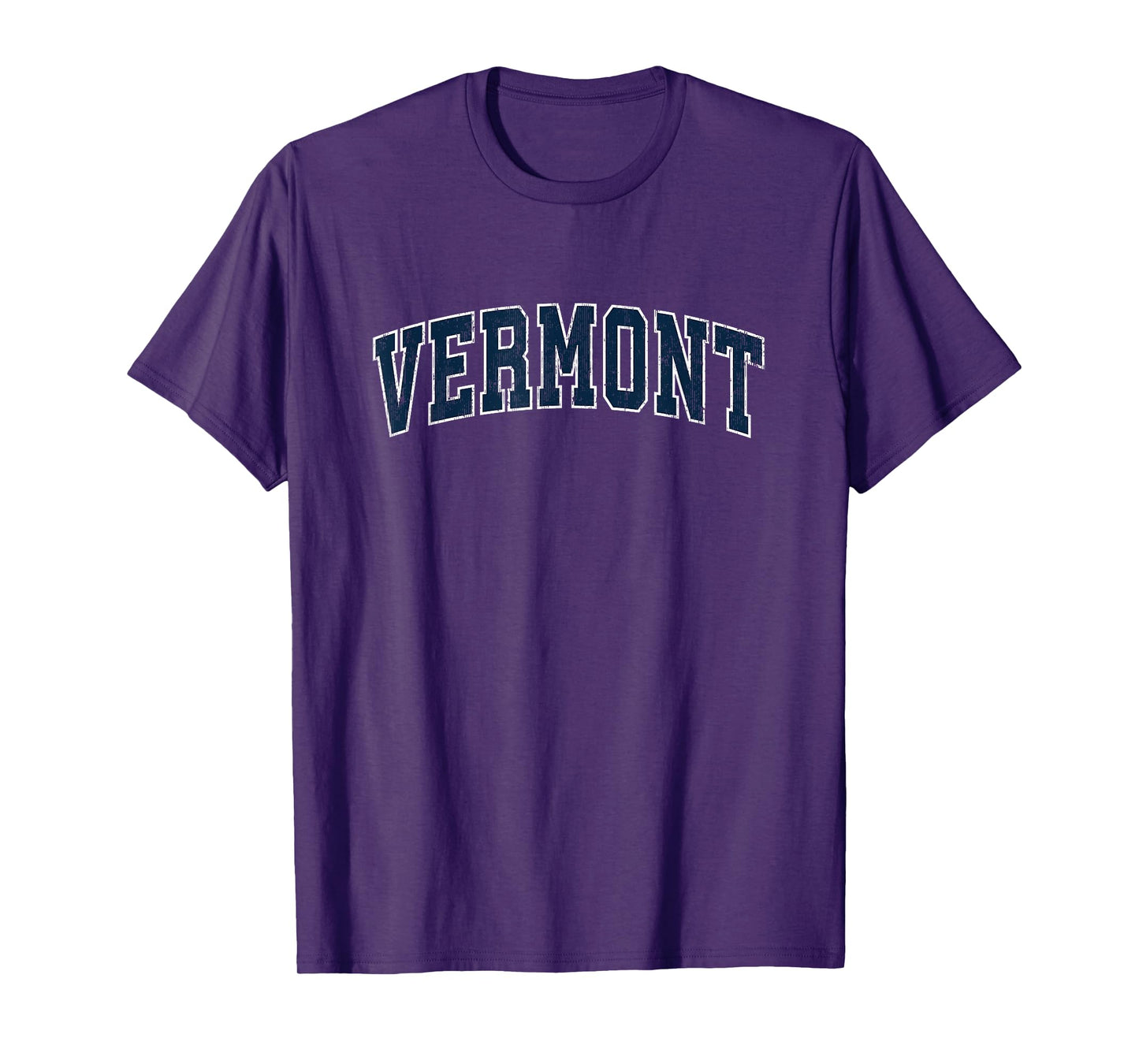 Vermont VT Vintage Sports Design Navy Design T-Shirt